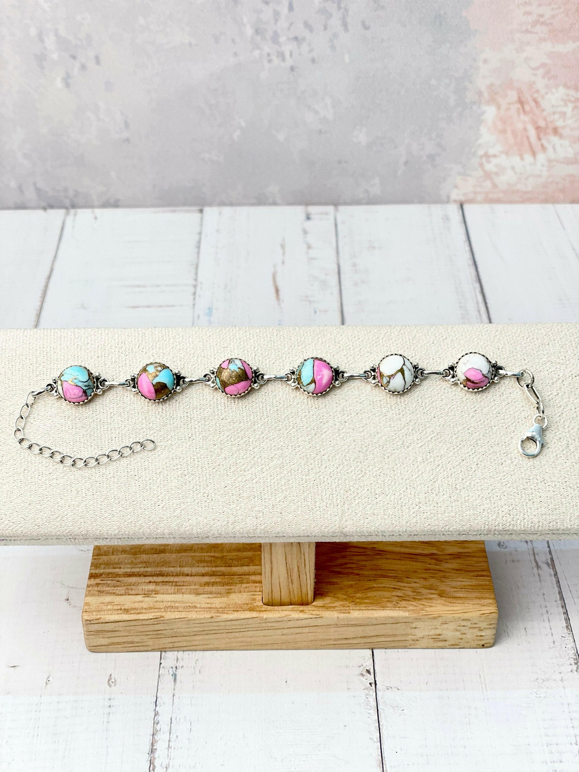 Cotton Kandy Stone Bracelet-Bracelets-Krush Kandy, Women's Online Fashion Boutique Located in Phoenix, Arizona (Scottsdale Area)