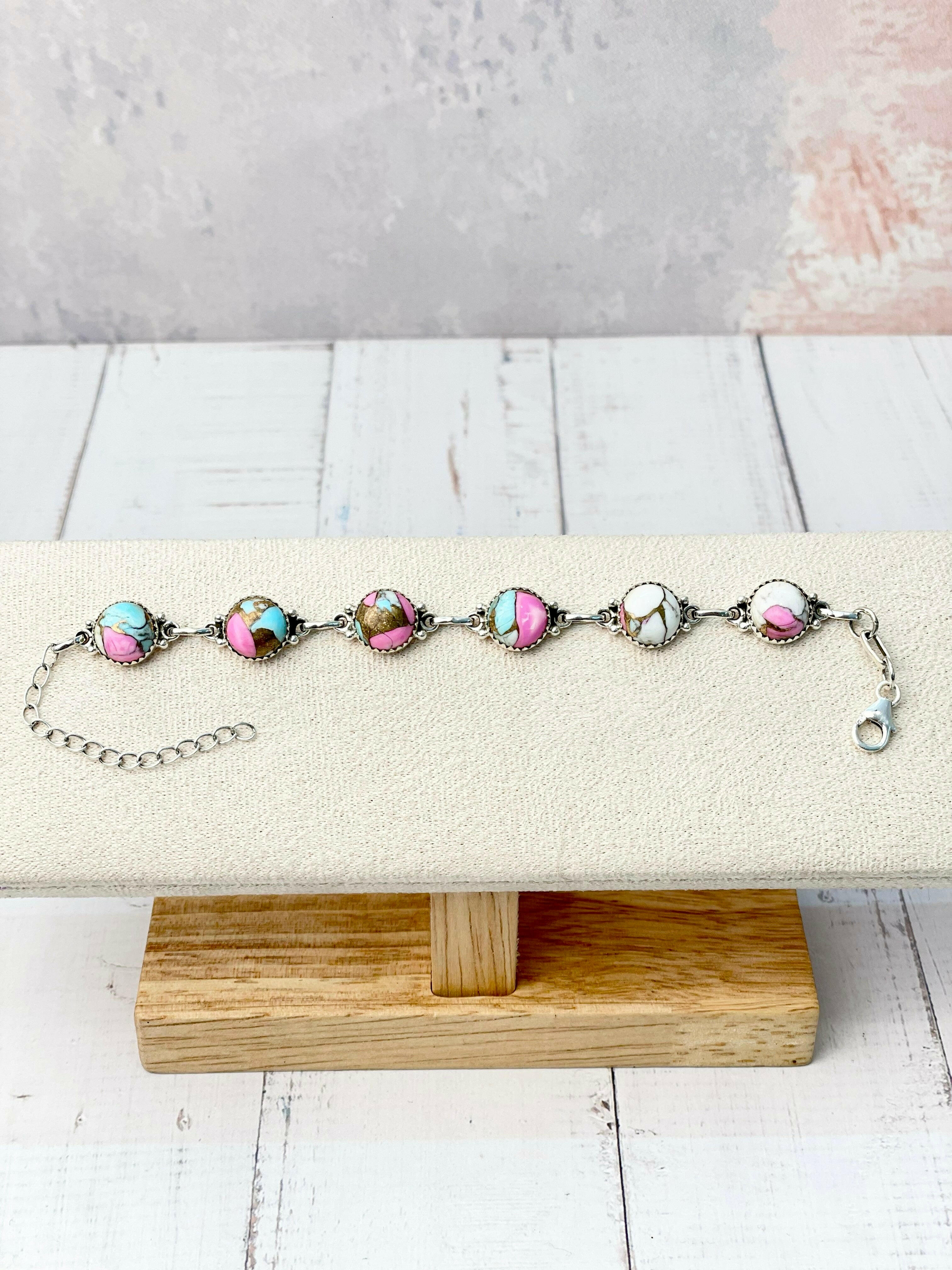 Cotton Kandy Stone Bracelet-Bracelets-Krush Kandy, Women's Online Fashion Boutique Located in Phoenix, Arizona (Scottsdale Area)