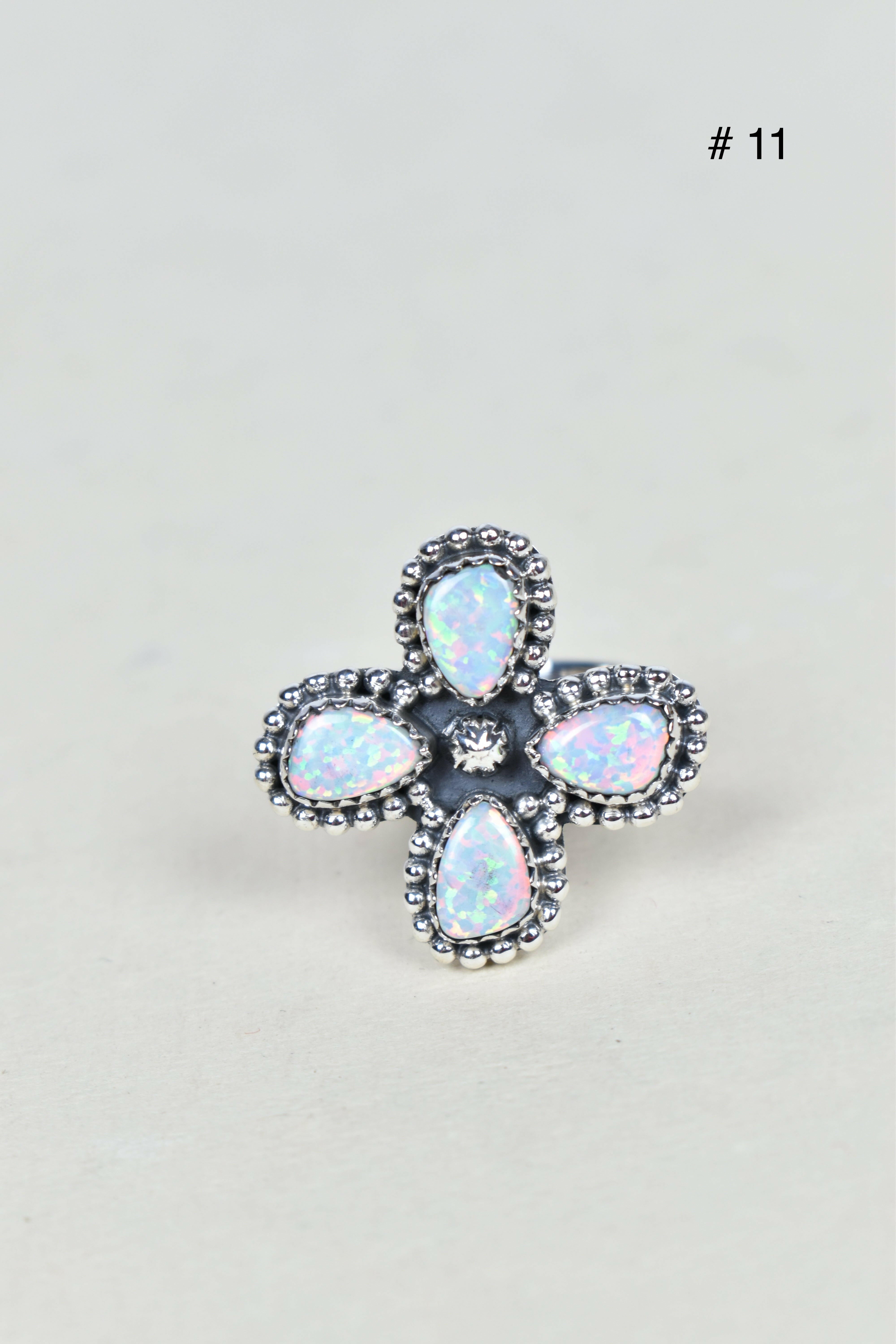 4 Leaf Cluster Ring-Cluster Rings-Krush Kandy, Women's Online Fashion Boutique Located in Phoenix, Arizona (Scottsdale Area)