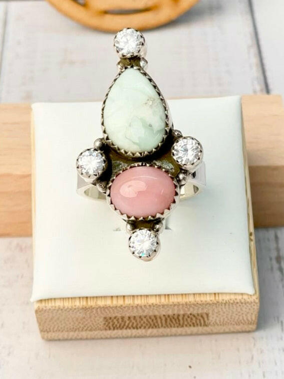 Perfect Trio Stone Crawler-Rings-Krush Kandy, Women's Online Fashion Boutique Located in Phoenix, Arizona (Scottsdale Area)