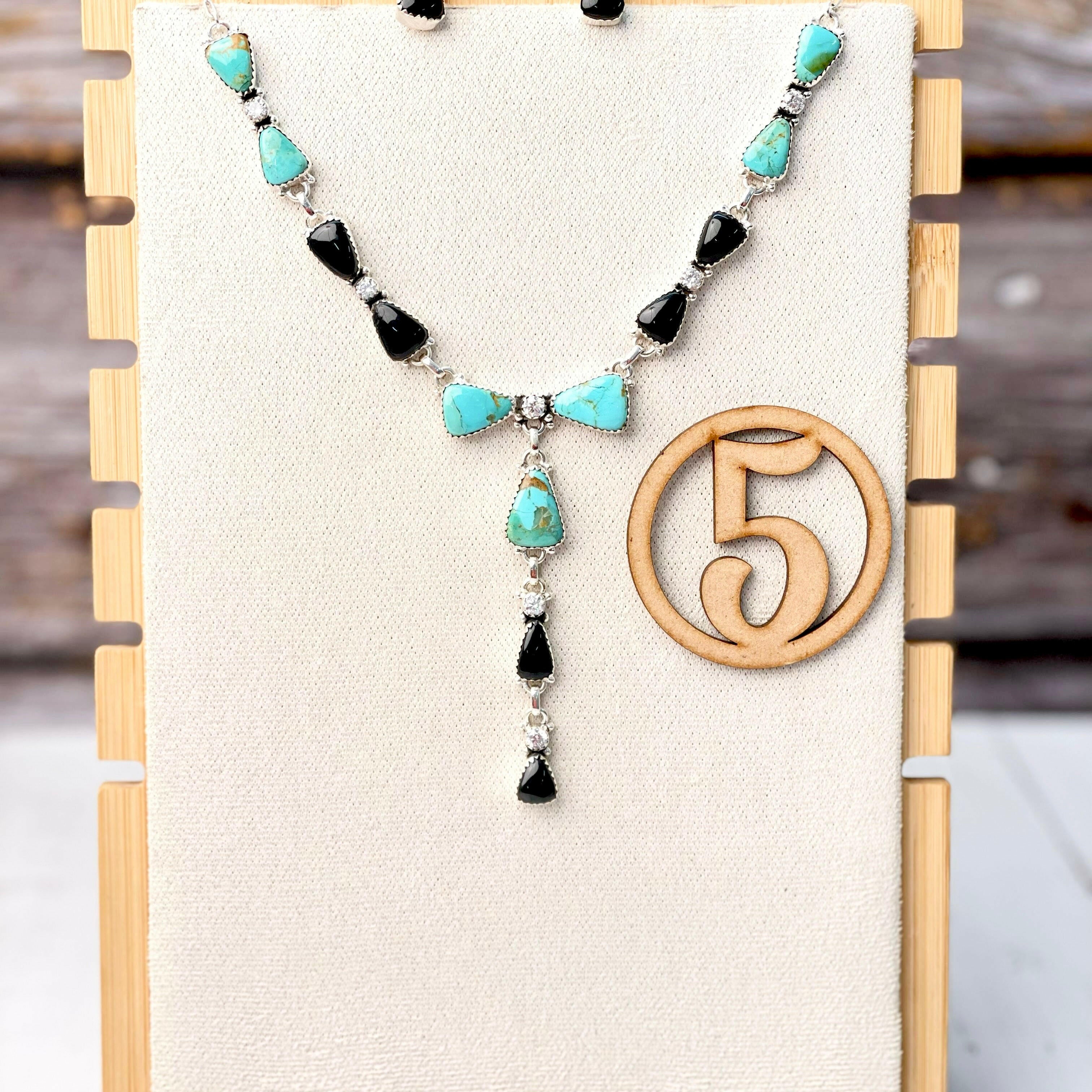 Cute As A Bow Necklace & Earrings Sets-Necklaces-Krush Kandy, Women's Online Fashion Boutique Located in Phoenix, Arizona (Scottsdale Area)