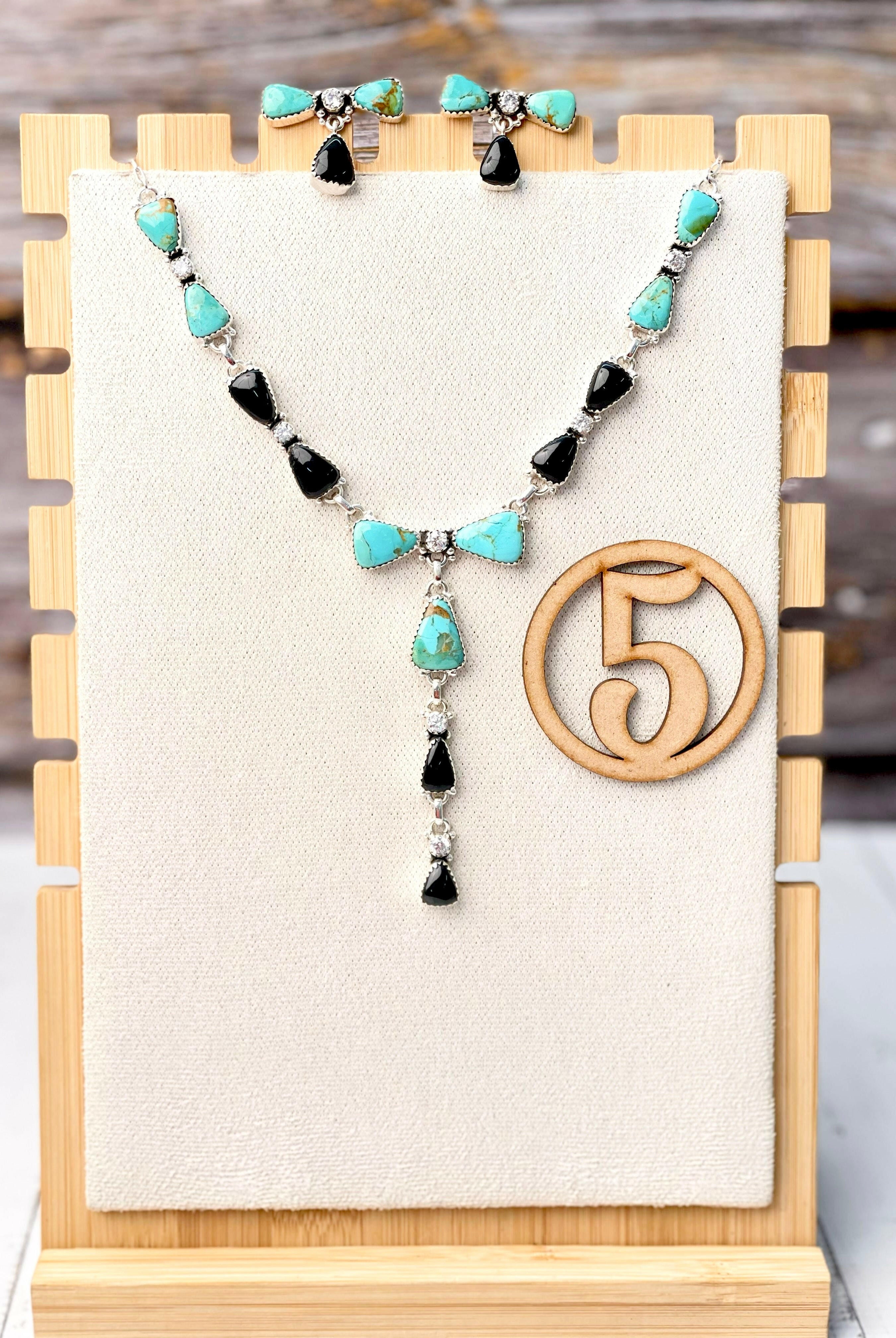 Cute As A Bow Necklace & Earrings Sets-Necklaces-Krush Kandy, Women's Online Fashion Boutique Located in Phoenix, Arizona (Scottsdale Area)