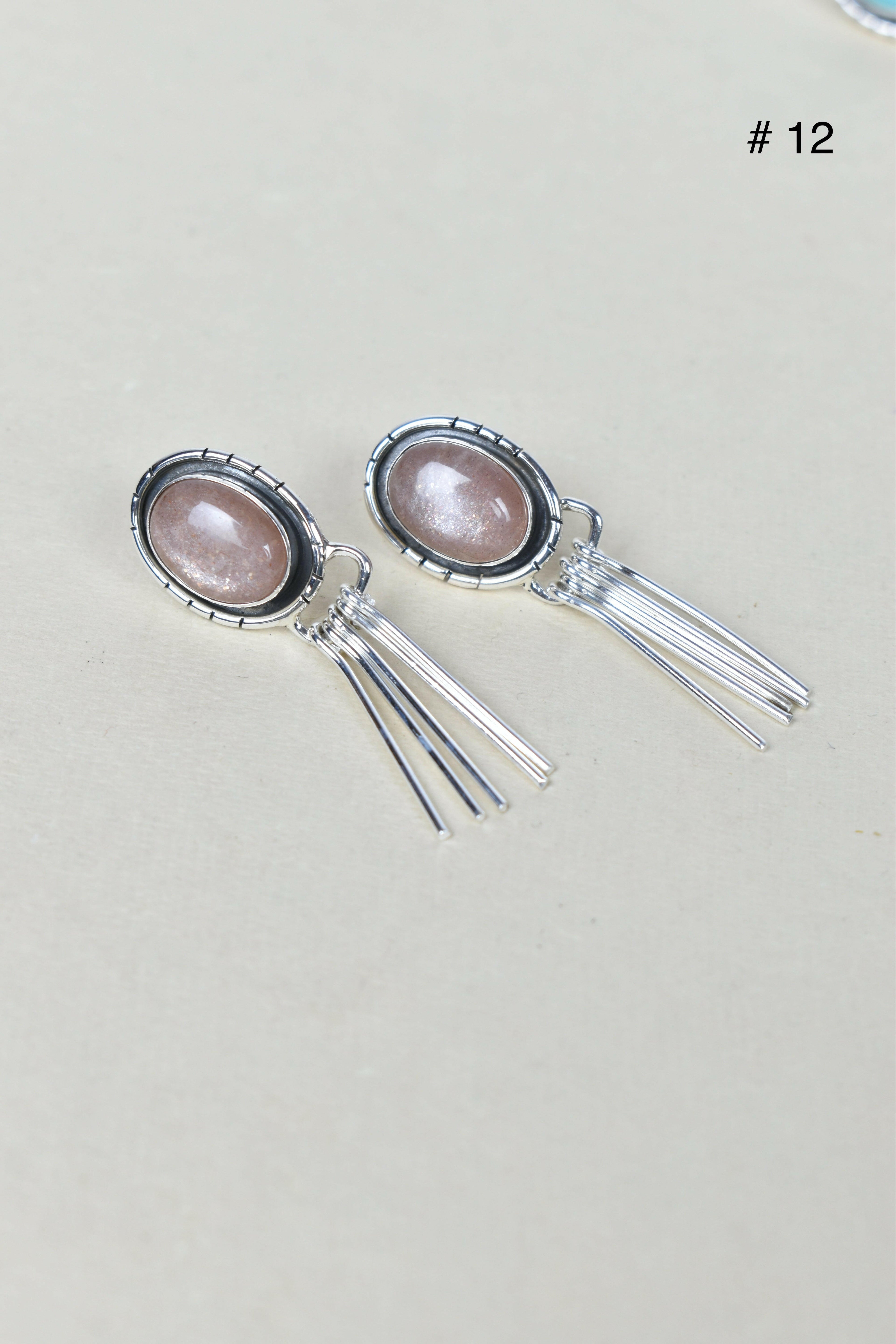 Solo Stone Sterling Cascade Earrings-Drop Earrings-Krush Kandy, Women's Online Fashion Boutique Located in Phoenix, Arizona (Scottsdale Area)