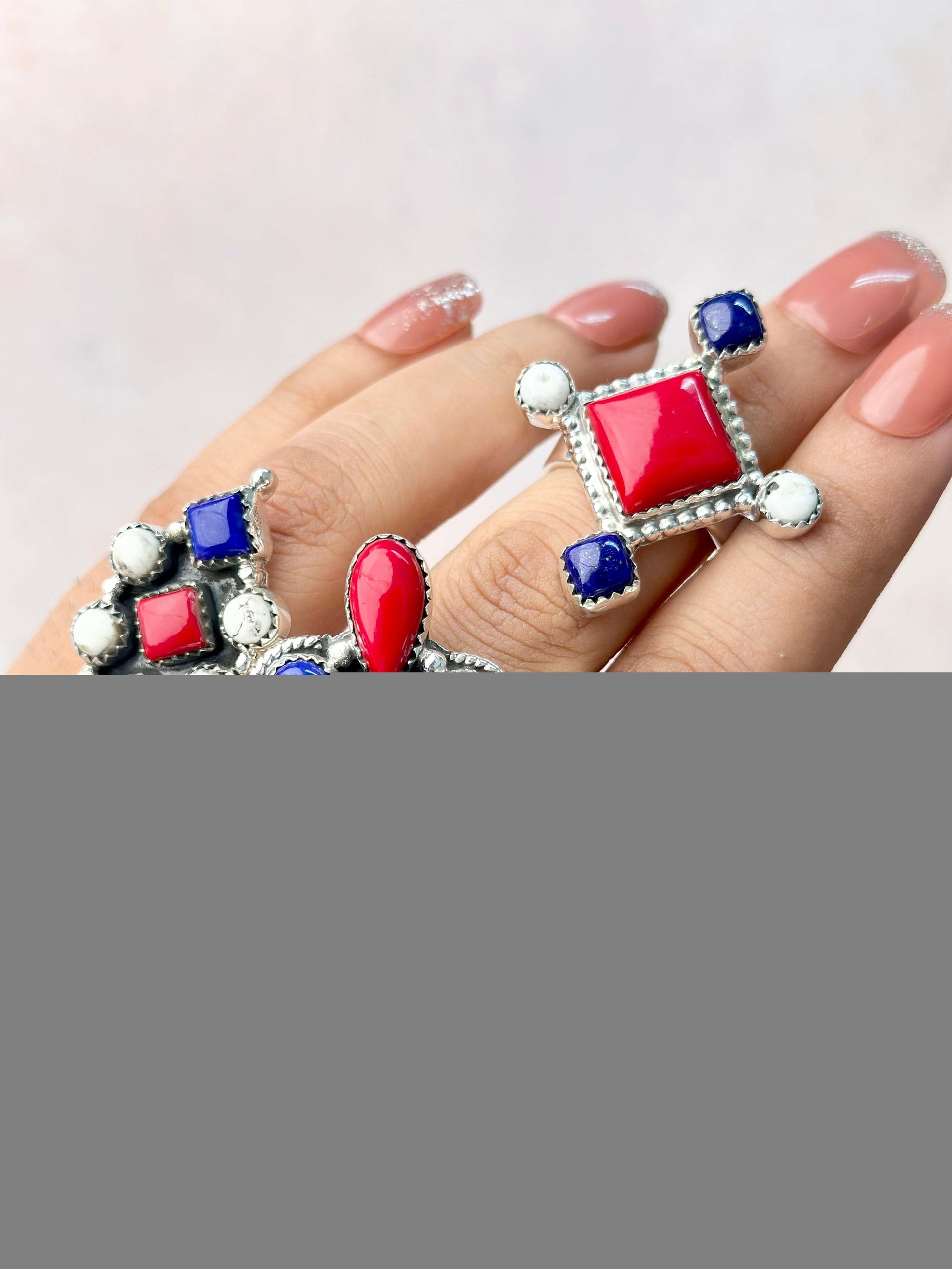 Red Rock Razzle Rings-Rings-Krush Kandy, Women's Online Fashion Boutique Located in Phoenix, Arizona (Scottsdale Area)