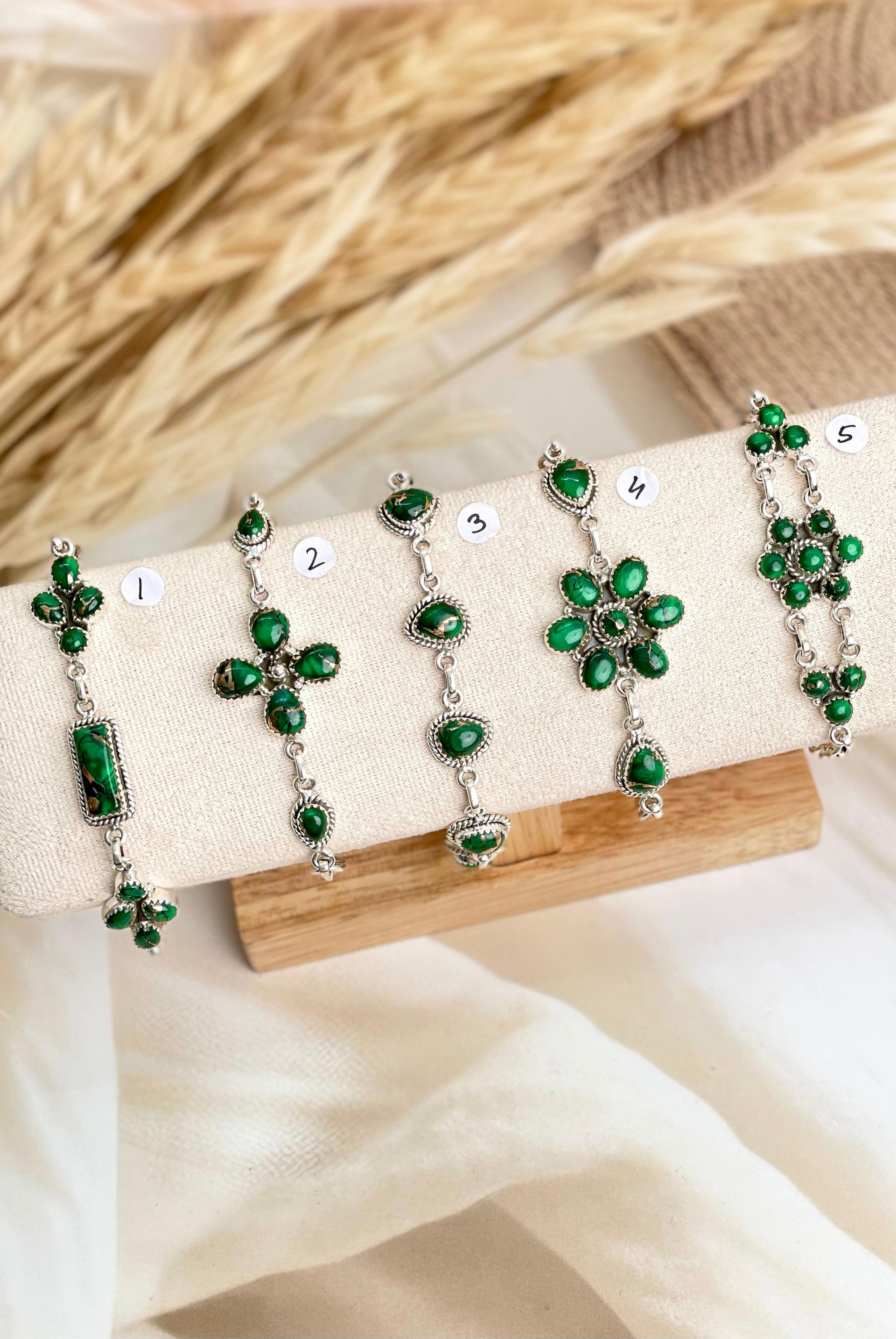 Irish Green Dahlia Bracelets sno 28-Bracelets-Krush Kandy, Women's Online Fashion Boutique Located in Phoenix, Arizona (Scottsdale Area)