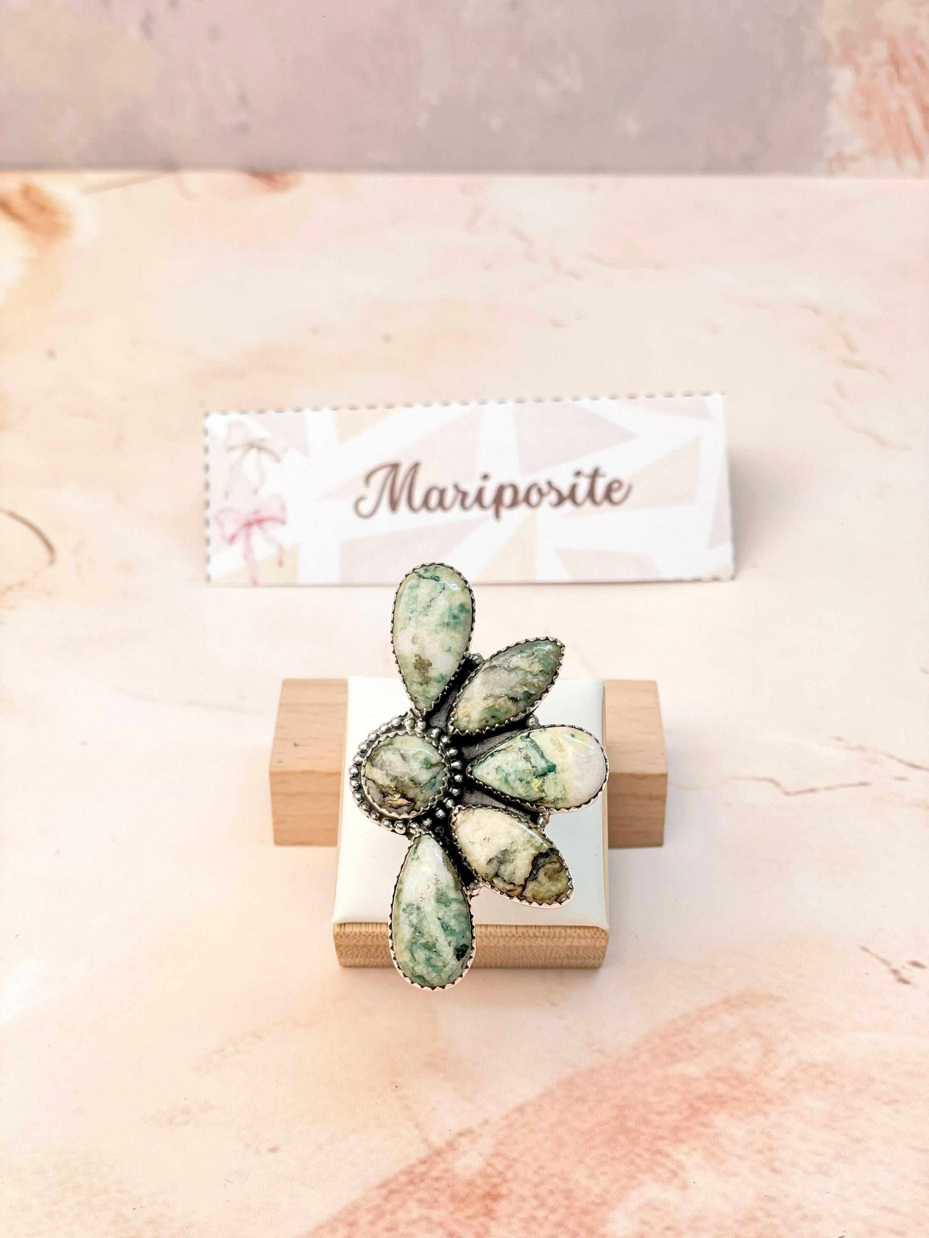 Mariposite Half Cluster Ring-Ring Sizers-Krush Kandy, Women's Online Fashion Boutique Located in Phoenix, Arizona (Scottsdale Area)