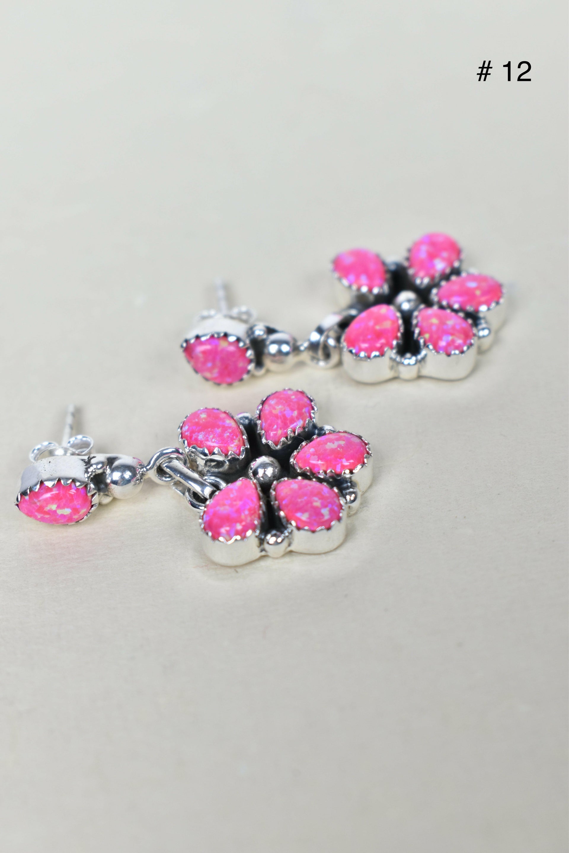 Pentapetal Post Sterling Silver Earrings-Drop Earrings-Krush Kandy, Women's Online Fashion Boutique Located in Phoenix, Arizona (Scottsdale Area)