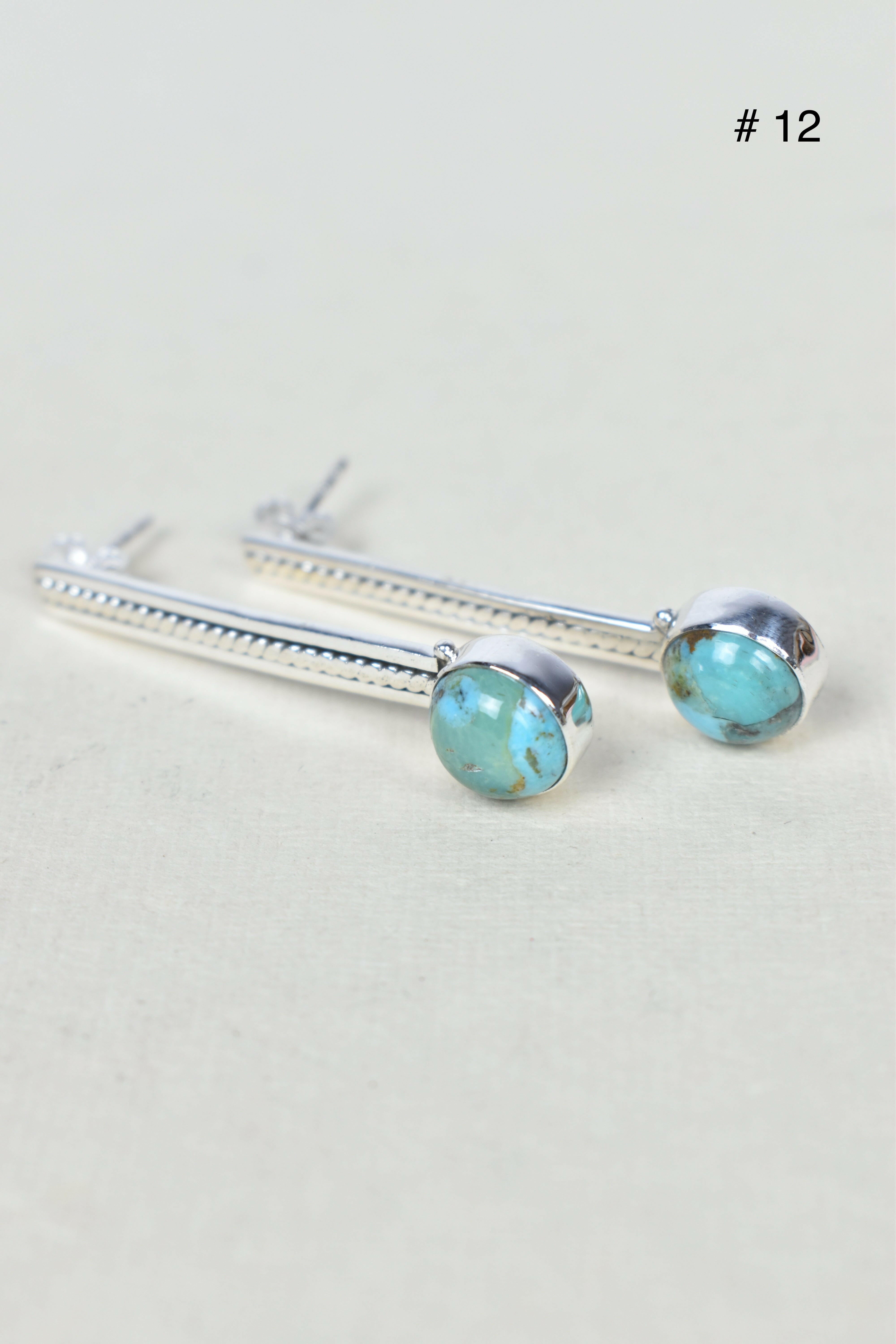 Silver Solitaire Bar Earrings-Drop Earrings-Krush Kandy, Women's Online Fashion Boutique Located in Phoenix, Arizona (Scottsdale Area)