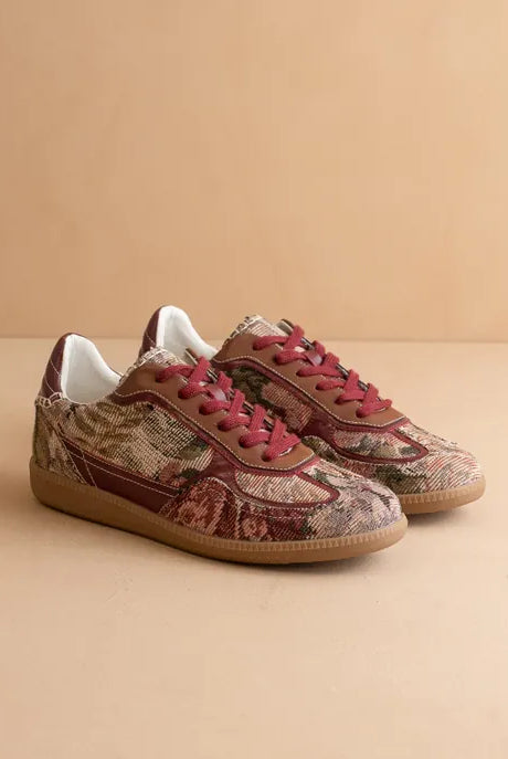 The Dalia - Tapestry Lace Up Sneakers-Shoes-Krush Kandy, Women's Online Fashion Boutique Located in Phoenix, Arizona (Scottsdale Area)