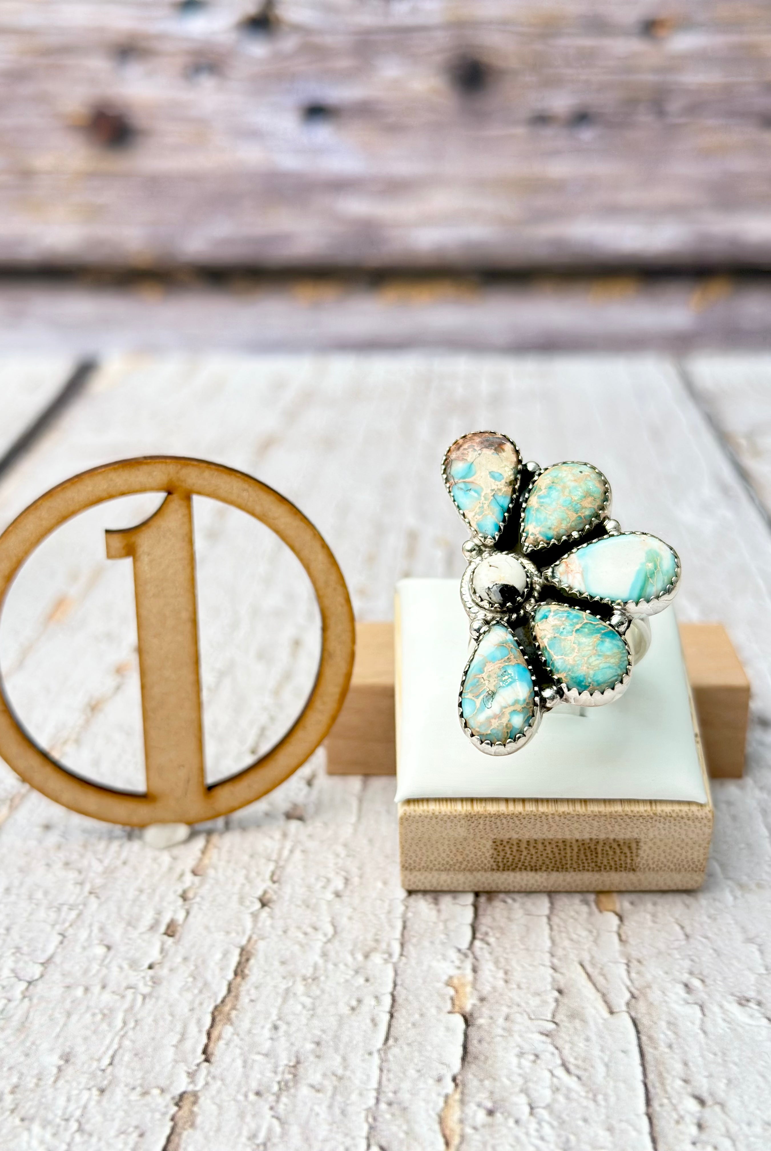 Half Cluster Blooming Ring-Ring Sizers-Krush Kandy, Women's Online Fashion Boutique Located in Phoenix, Arizona (Scottsdale Area)