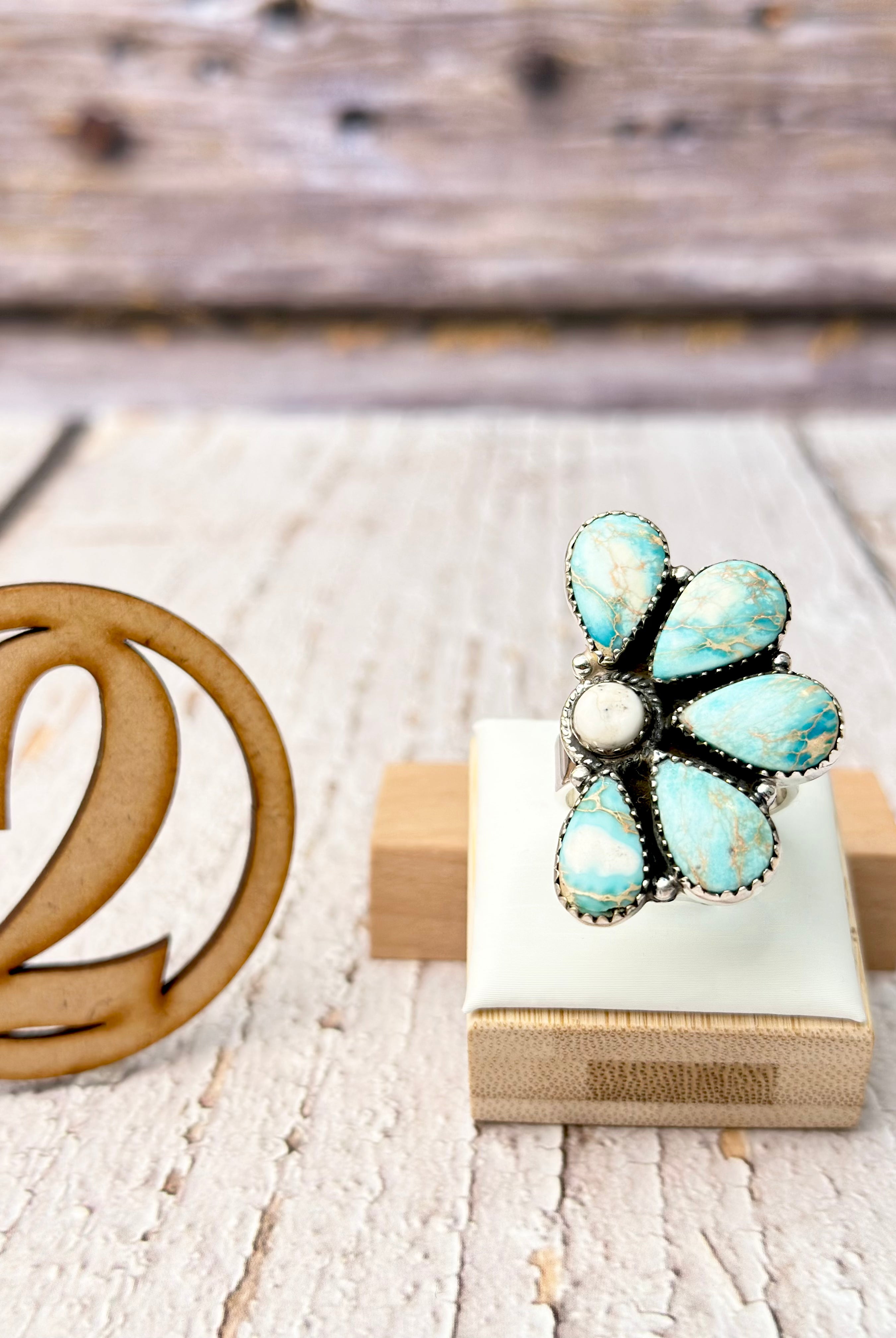 Half Cluster Blooming Ring-Ring Sizers-Krush Kandy, Women's Online Fashion Boutique Located in Phoenix, Arizona (Scottsdale Area)