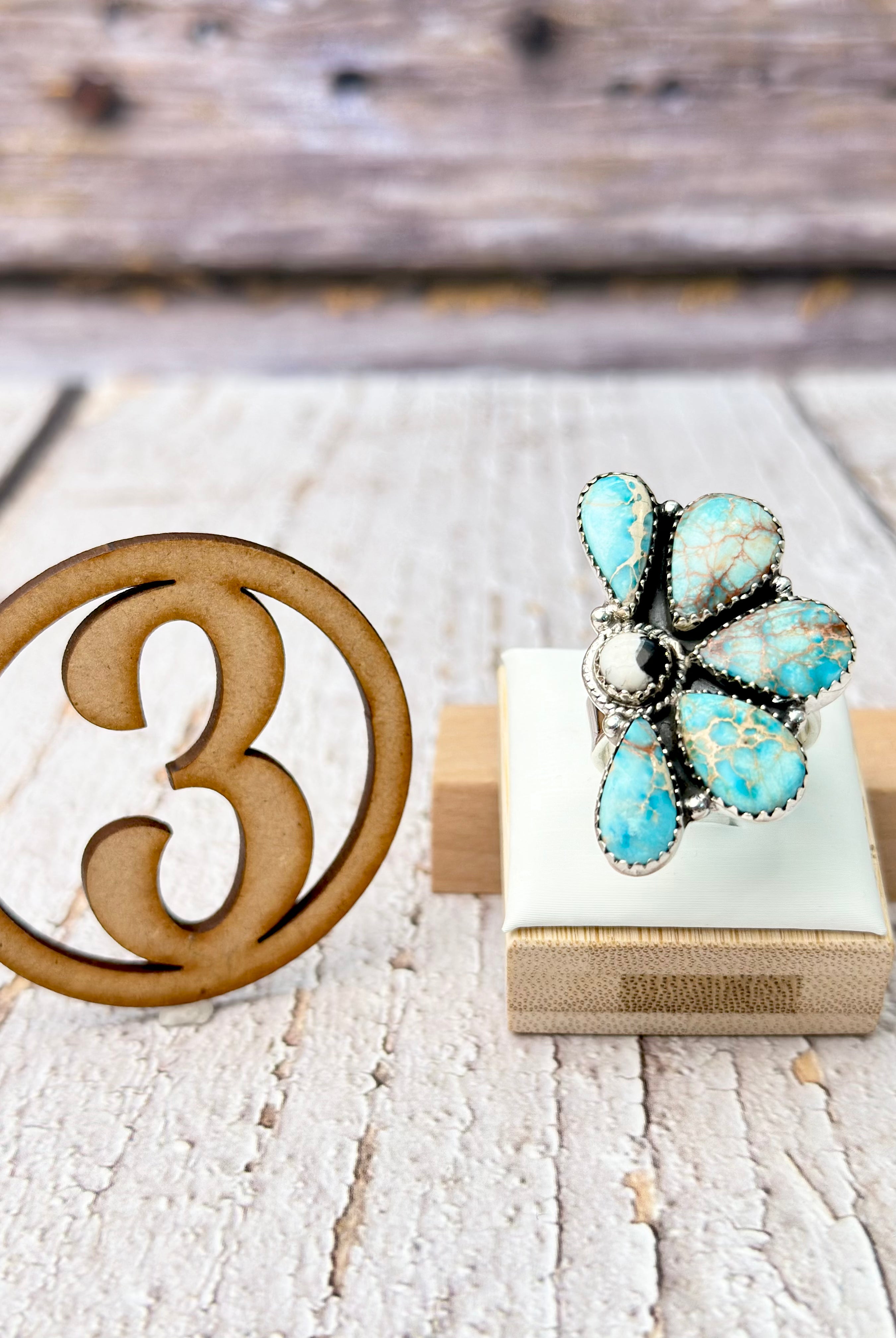Half Cluster Blooming Ring-Ring Sizers-Krush Kandy, Women's Online Fashion Boutique Located in Phoenix, Arizona (Scottsdale Area)