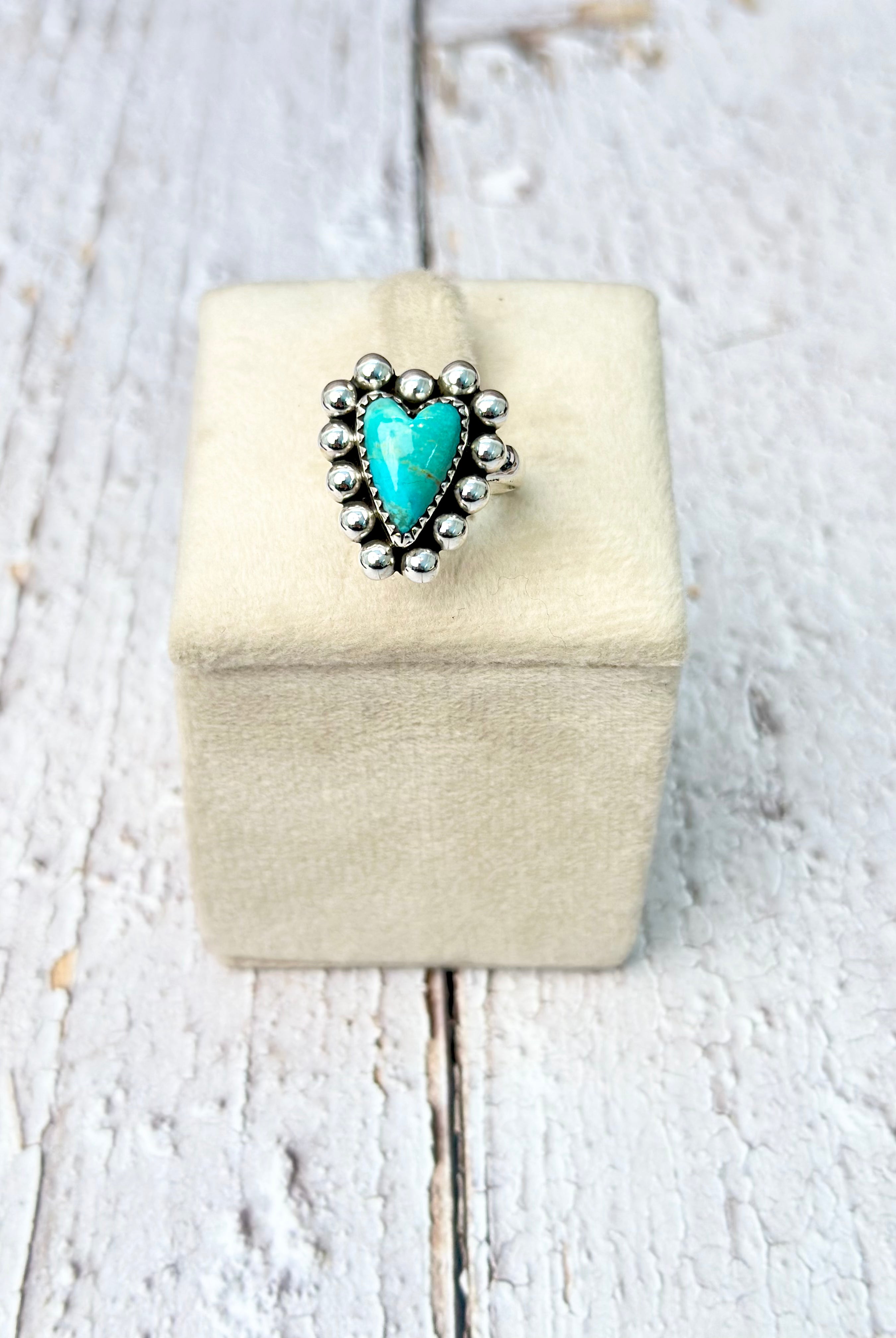 Sterling Studded Heart Ring MADE TO ORDER-Ring Sizers-Krush Kandy, Women's Online Fashion Boutique Located in Phoenix, Arizona (Scottsdale Area)