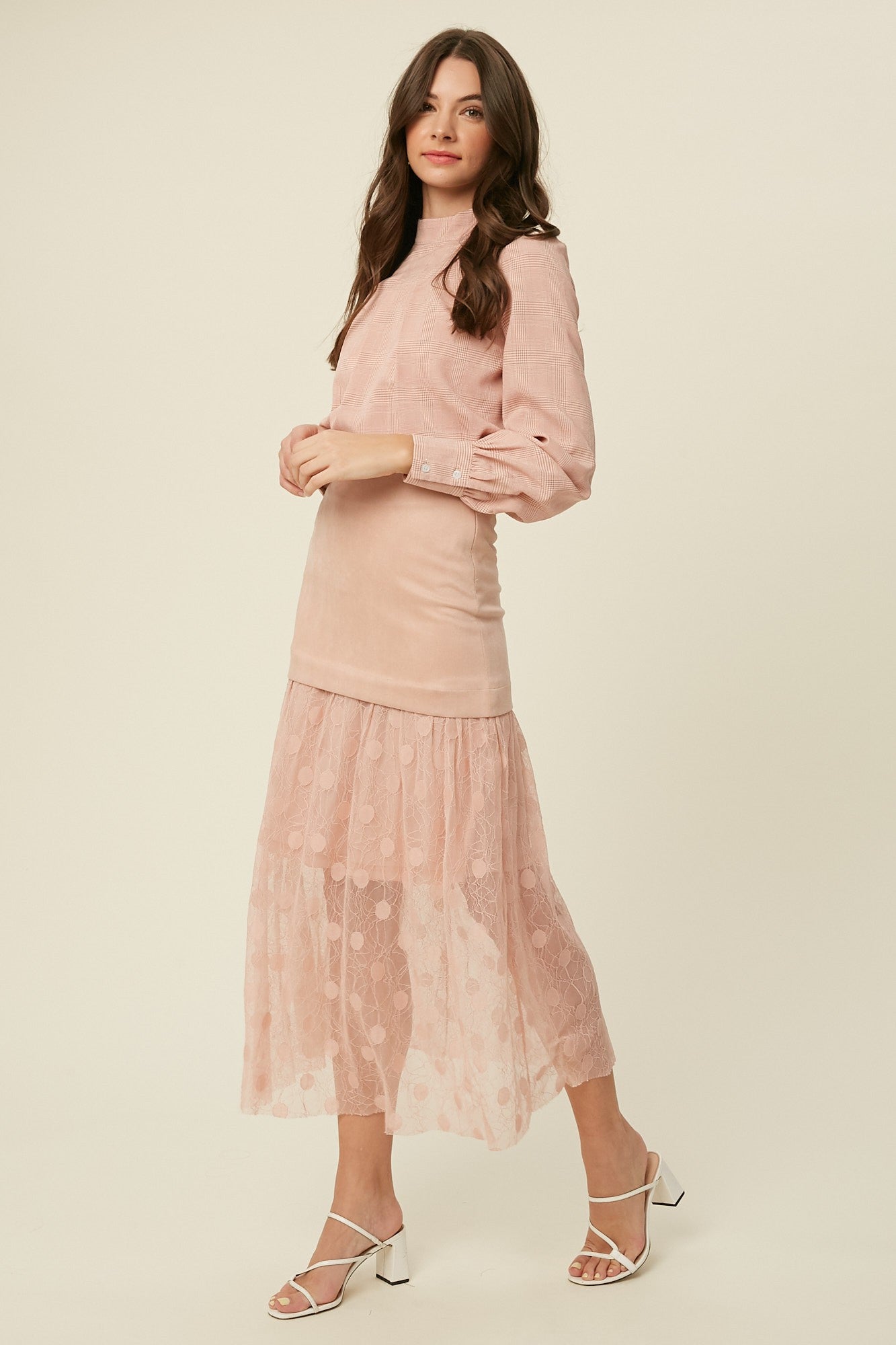 Lace Contrast Maxi Skirt-Skirts-Krush Kandy, Women's Online Fashion Boutique Located in Phoenix, Arizona (Scottsdale Area)