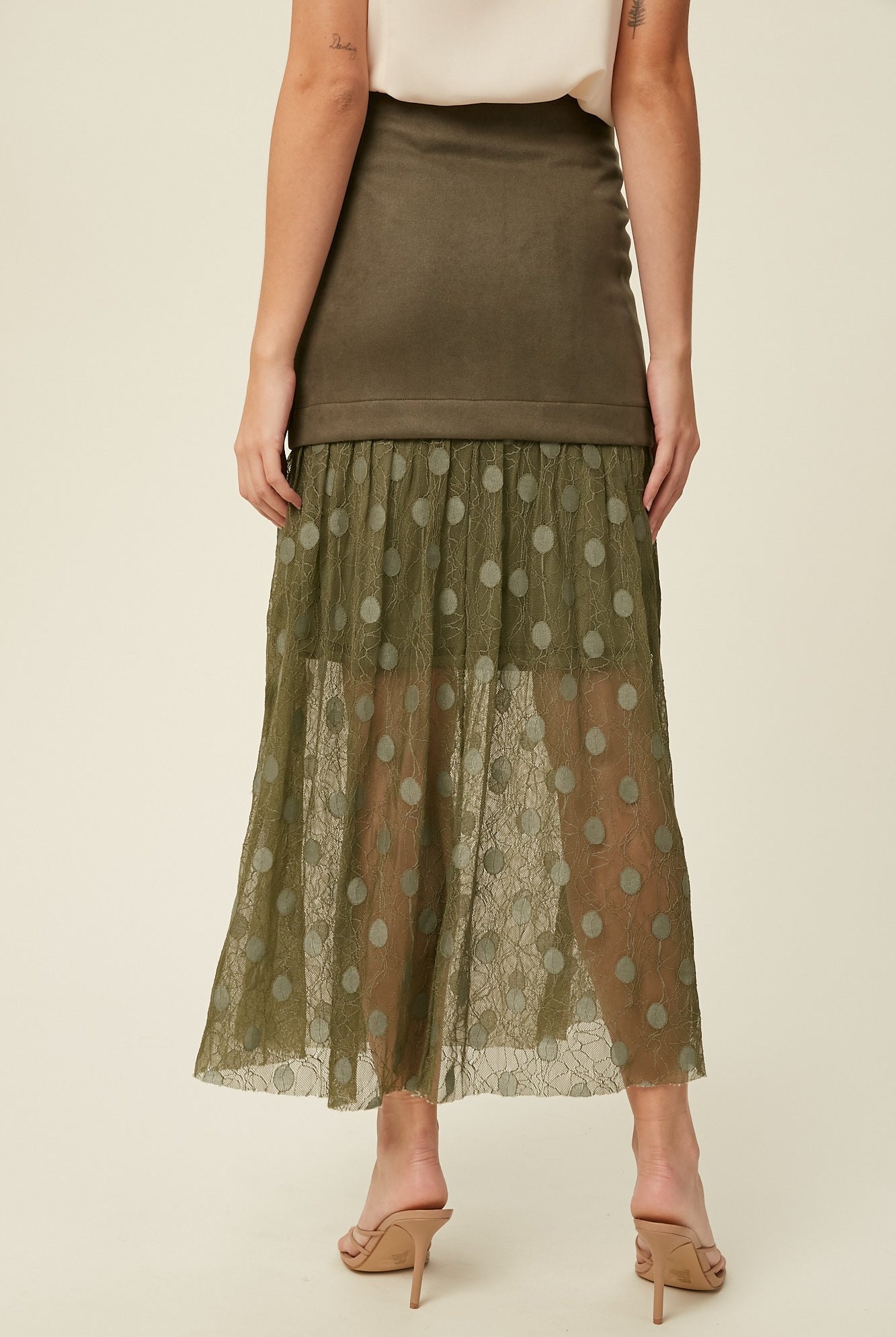 Lace Contrast Maxi Skirt-Skirts-Krush Kandy, Women's Online Fashion Boutique Located in Phoenix, Arizona (Scottsdale Area)