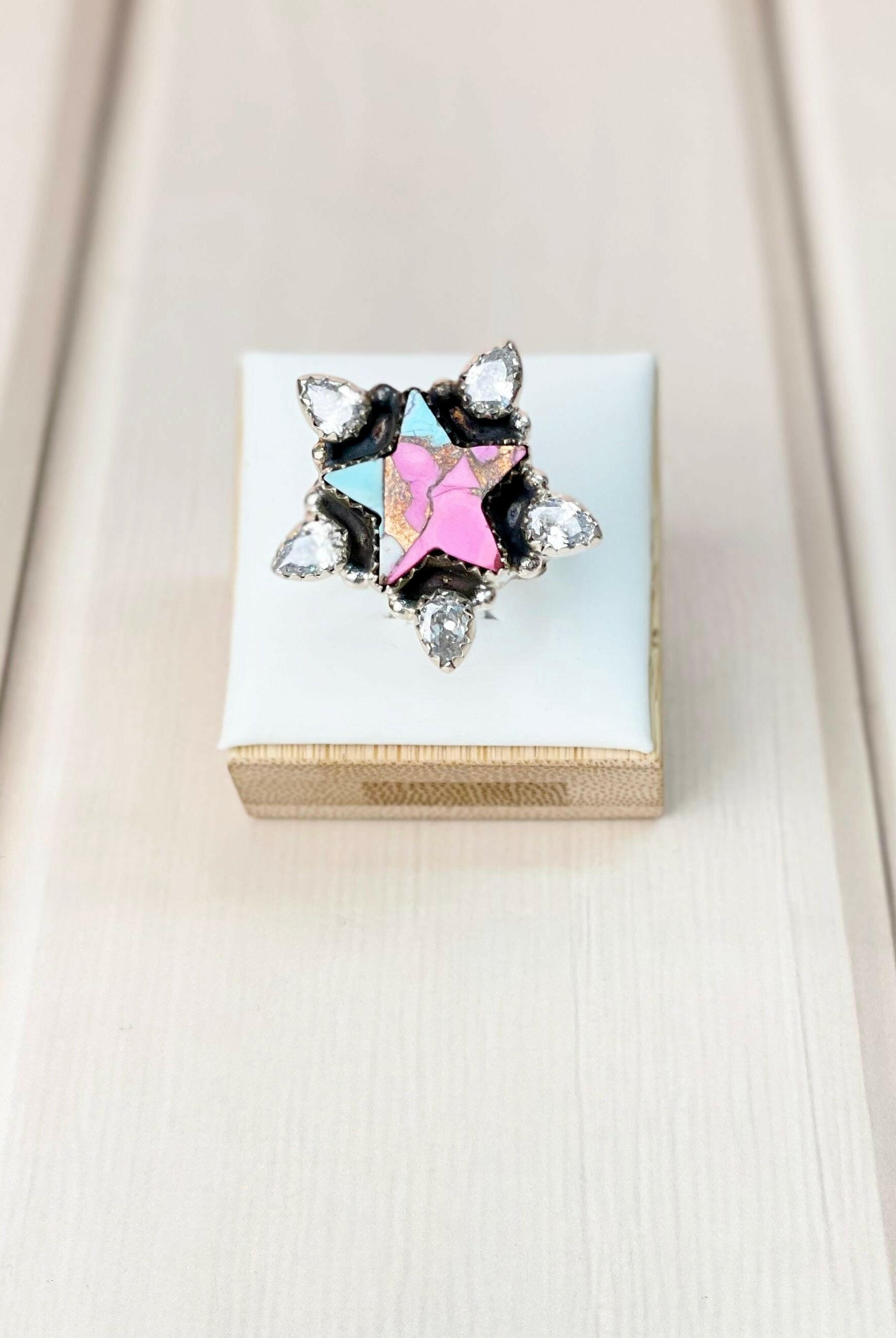 Whimsical Star Cotton Candy Ring-Rings-Krush Kandy, Women's Online Fashion Boutique Located in Phoenix, Arizona (Scottsdale Area)