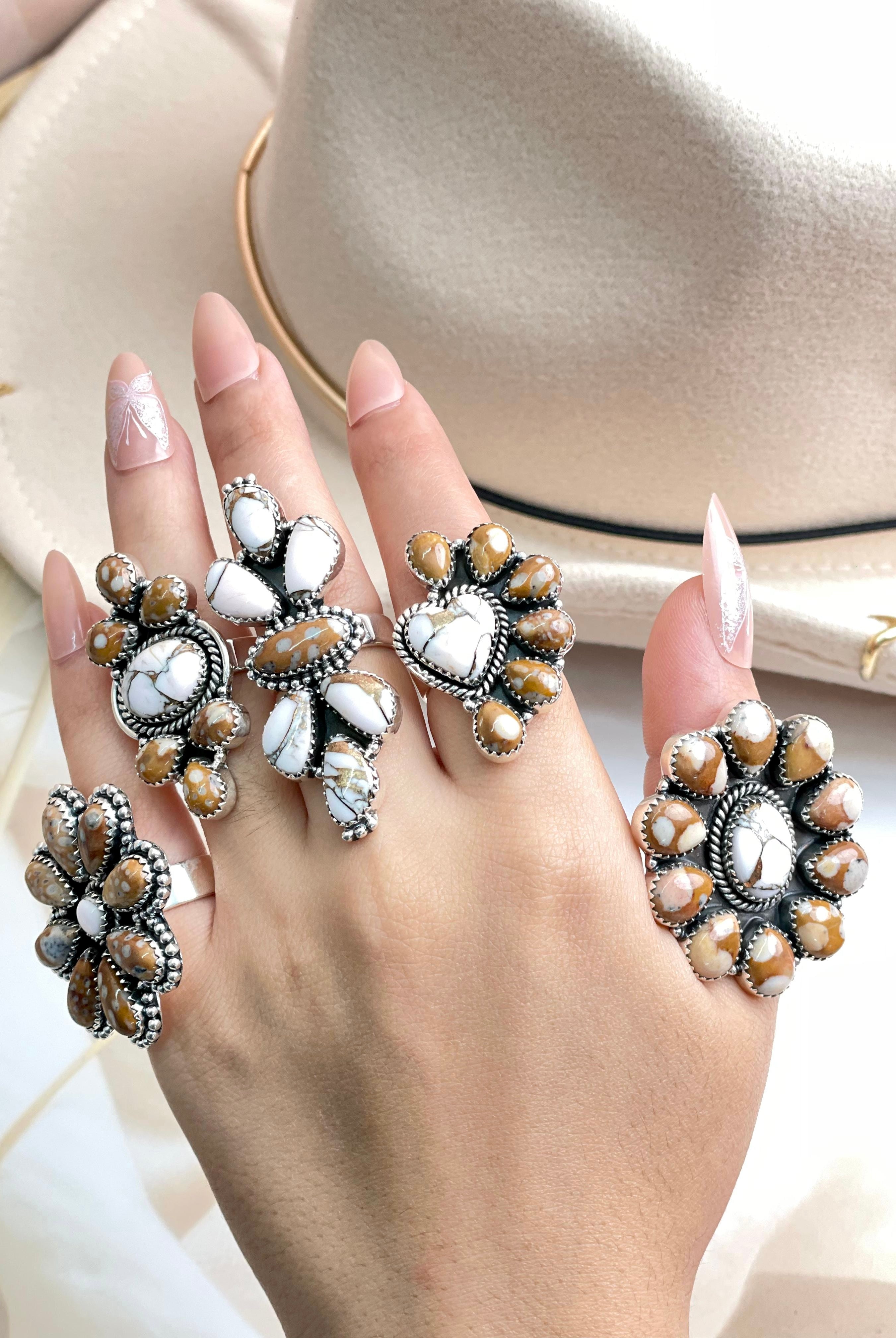 Angel Dahlia & Deer Fawn Rings no1-Rings-Krush Kandy, Women's Online Fashion Boutique Located in Phoenix, Arizona (Scottsdale Area)