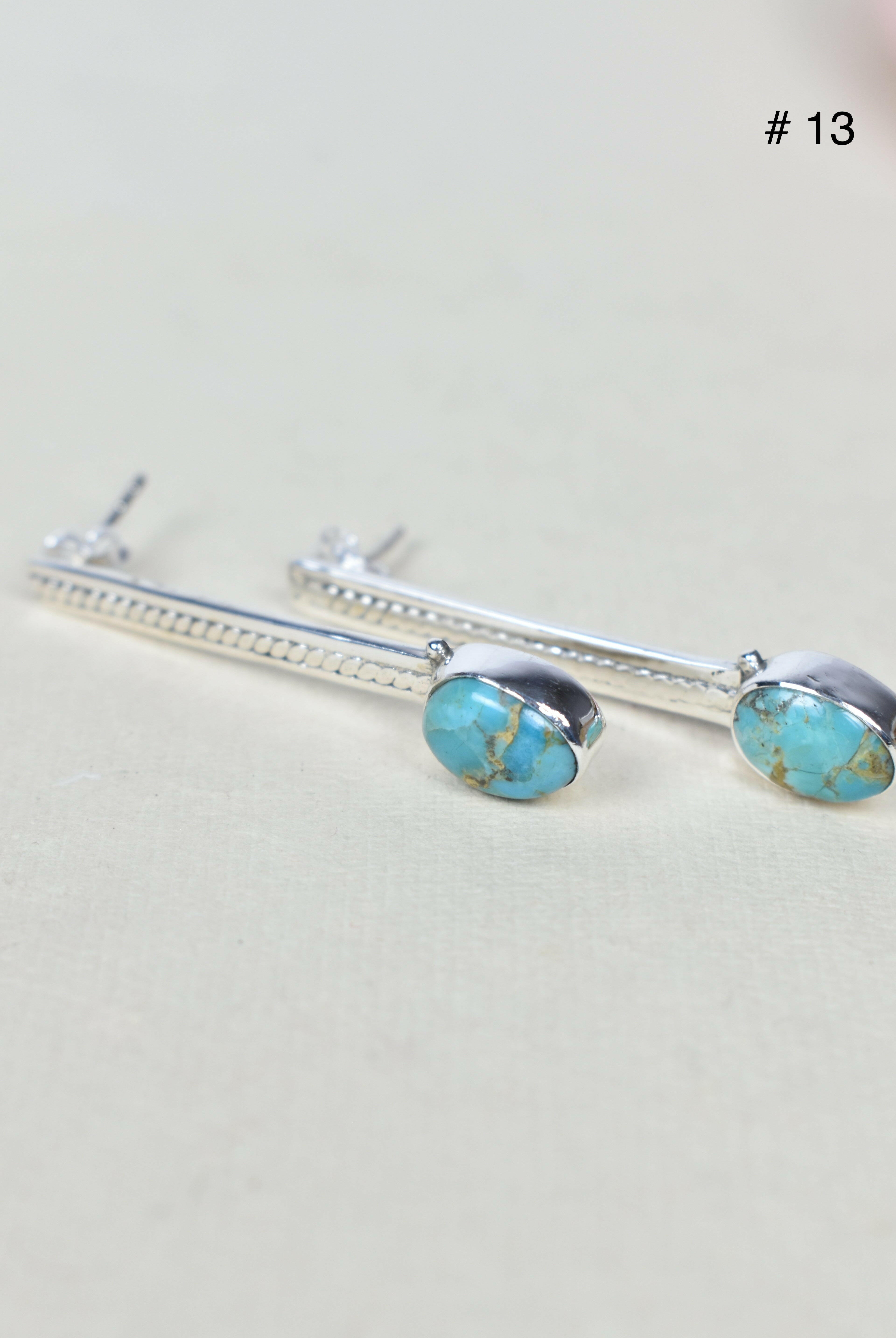 Silver Solitaire Bar Earrings-Drop Earrings-Krush Kandy, Women's Online Fashion Boutique Located in Phoenix, Arizona (Scottsdale Area)