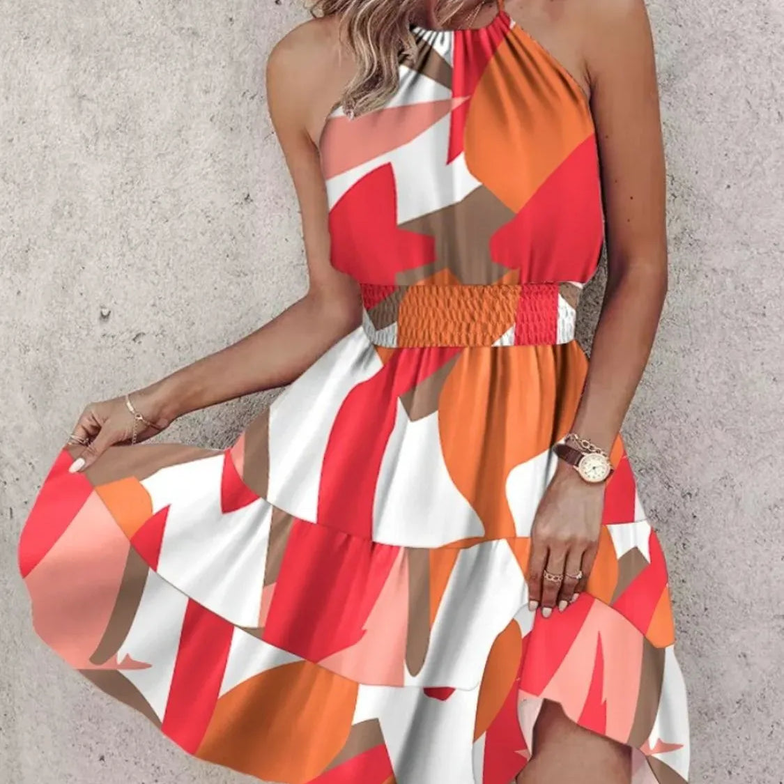 Paisley Print Halter Neck Mini Dress-Krush Kandy, Women's Online Fashion Boutique Located in Phoenix, Arizona (Scottsdale Area)