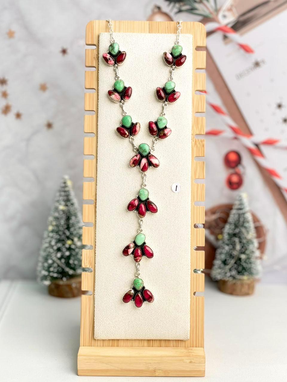 Dahlia Cluster Lariat Necklaces-Necklaces-Krush Kandy, Women's Online Fashion Boutique Located in Phoenix, Arizona (Scottsdale Area)