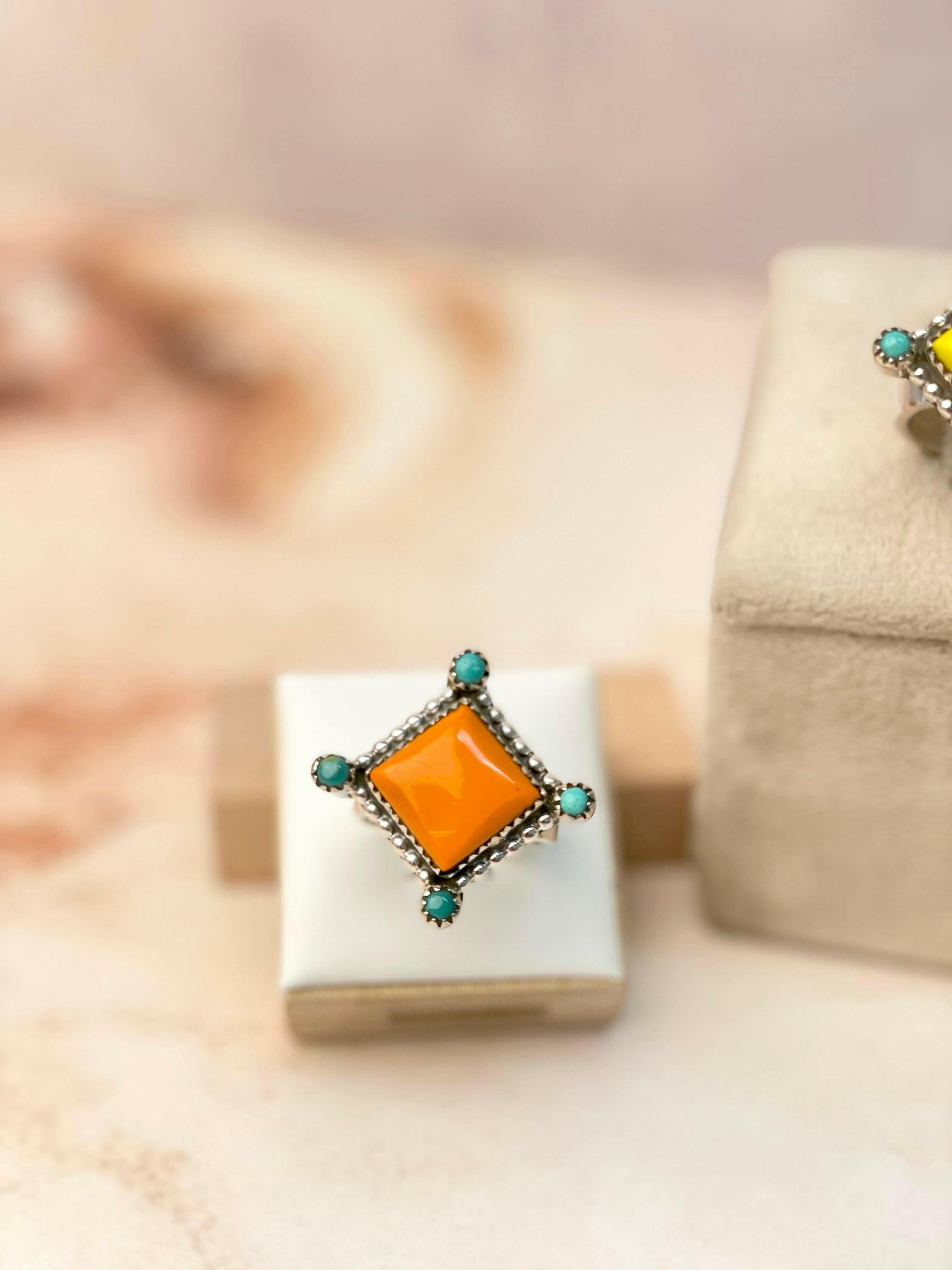 Rosarita's Geometric Slab Ring-Rings-Krush Kandy, Women's Online Fashion Boutique Located in Phoenix, Arizona (Scottsdale Area)