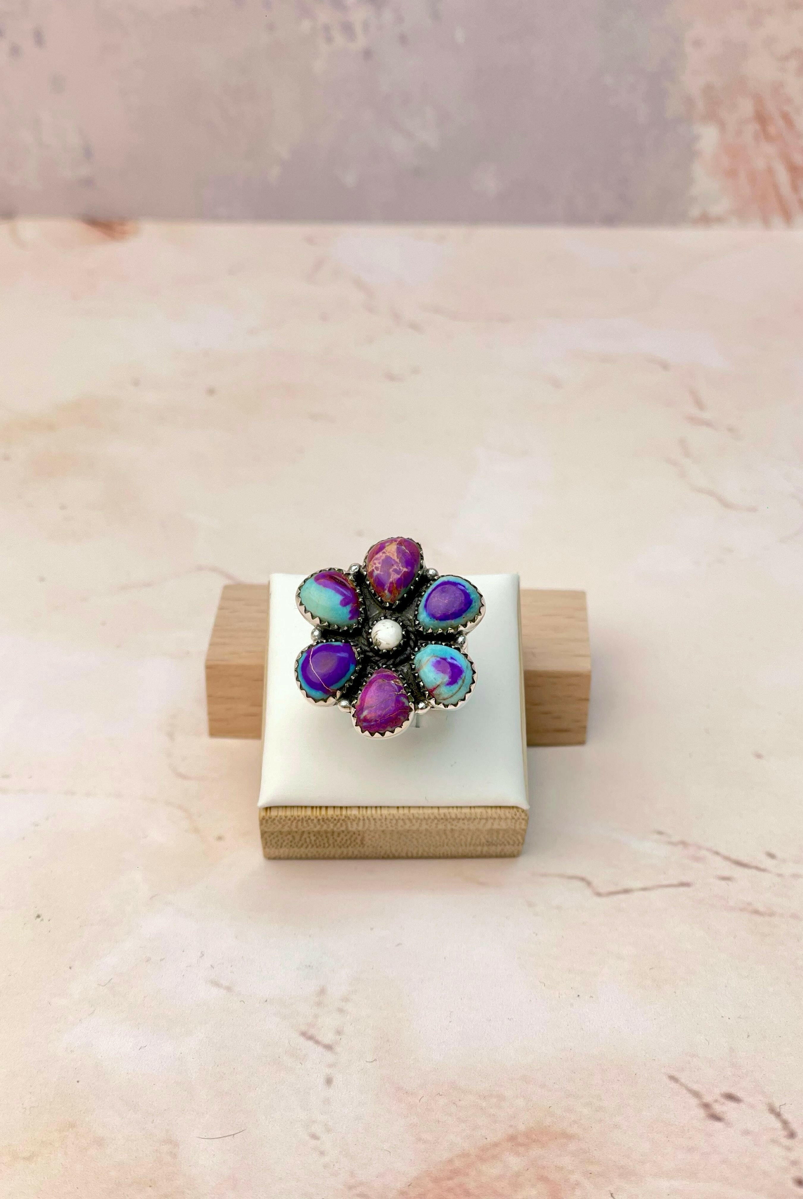 Hot Like Lava Daisy Stone Rings-Ring-Krush Kandy, Women's Online Fashion Boutique Located in Phoenix, Arizona (Scottsdale Area)