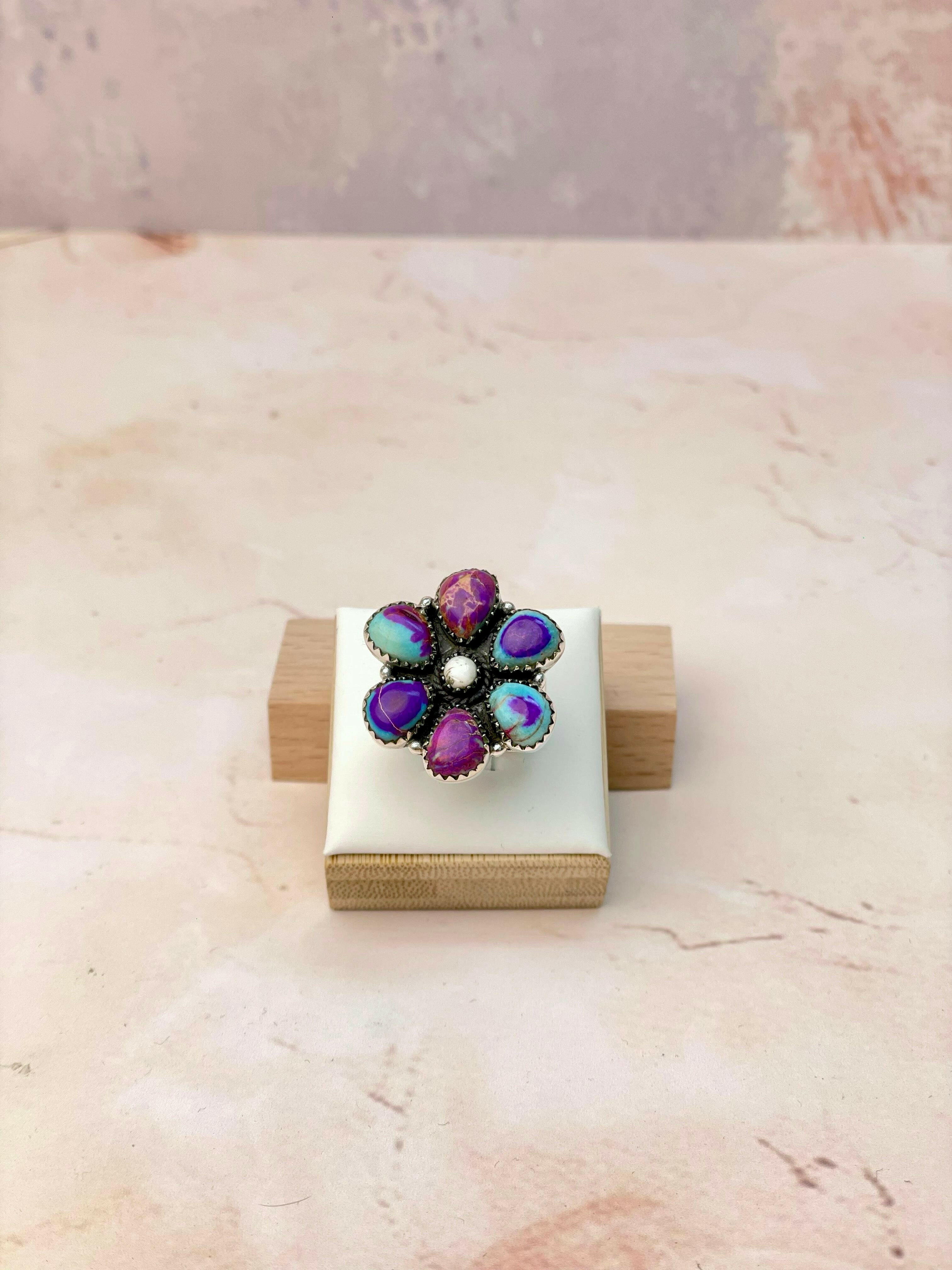 Hot Like Lava Daisy Stone Rings-Ring-Krush Kandy, Women's Online Fashion Boutique Located in Phoenix, Arizona (Scottsdale Area)