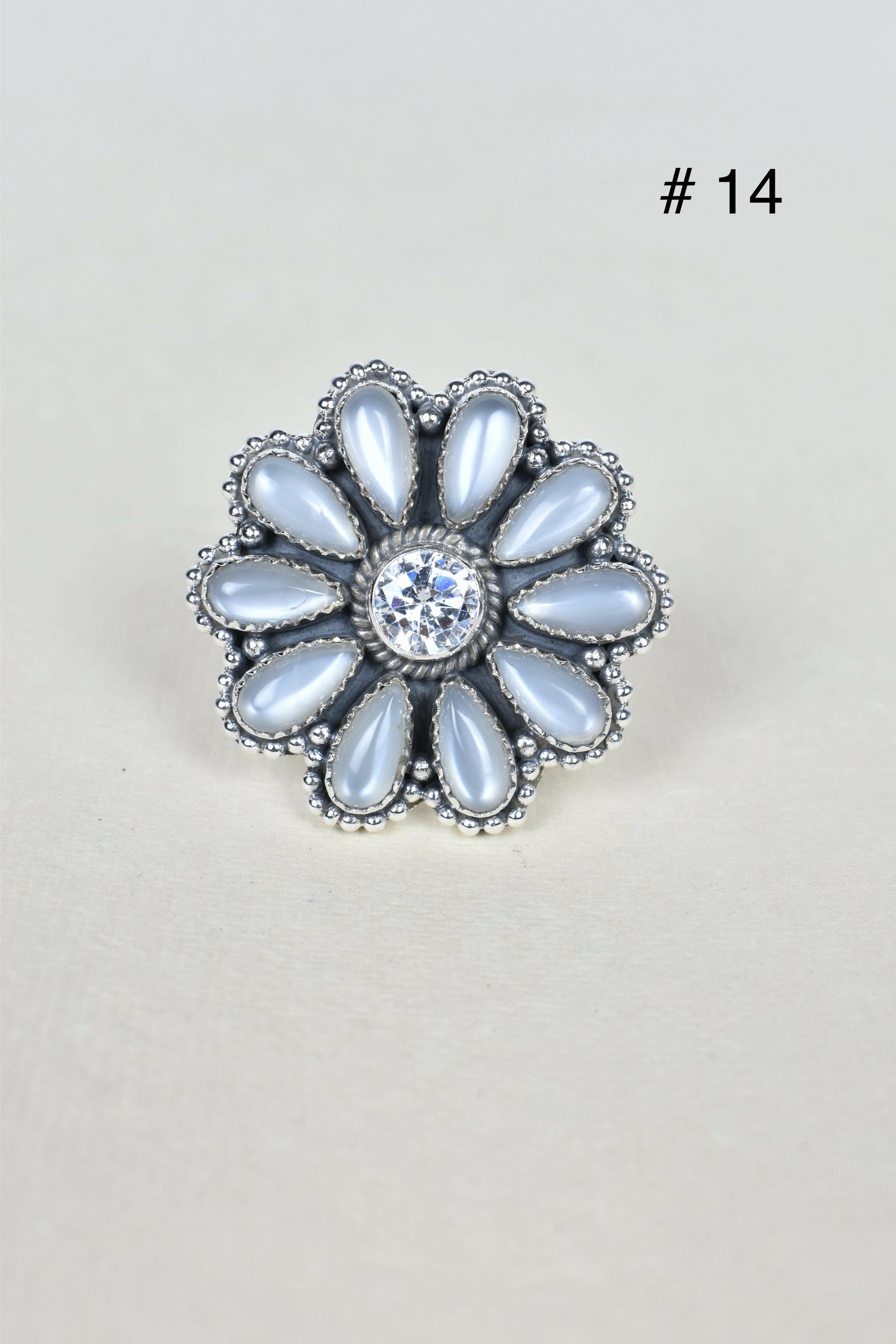 ONE OF A KIND STERLING SILVER CRYSTAL CLUSTER RINGS-Cluster Rings-Krush Kandy, Women's Online Fashion Boutique Located in Phoenix, Arizona (Scottsdale Area)