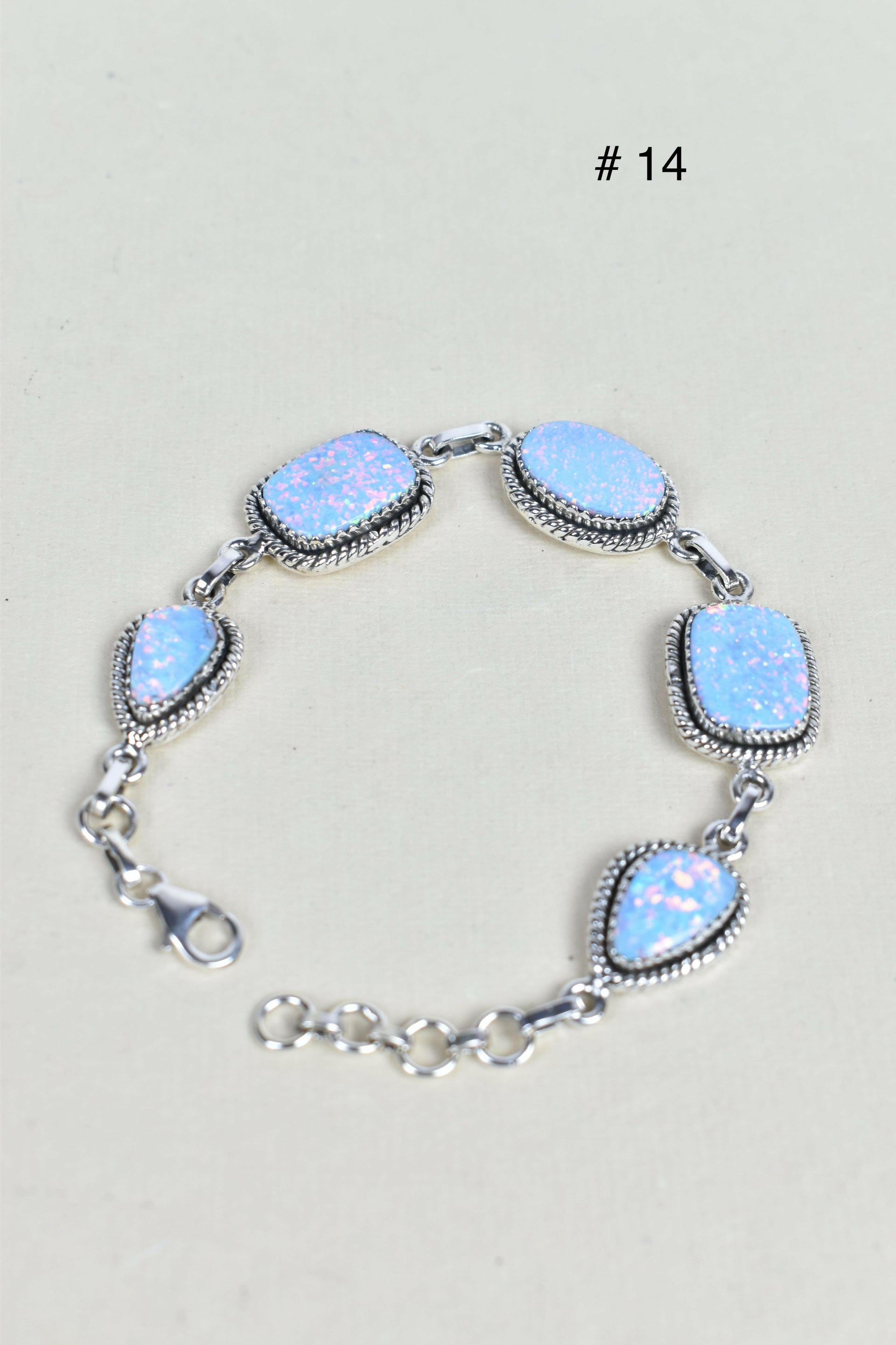 ONE OF A KIND STERLING SILVER 5 STONE BRACELET-Gemstone Bracelets-Krush Kandy, Women's Online Fashion Boutique Located in Phoenix, Arizona (Scottsdale Area)