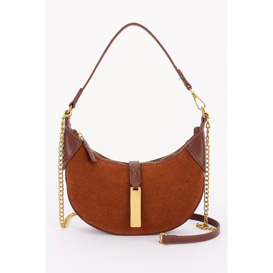 Faux Suede Leather Hobo Bag-Purses & Bags-Krush Kandy, Women's Online Fashion Boutique Located in Phoenix, Arizona (Scottsdale Area)