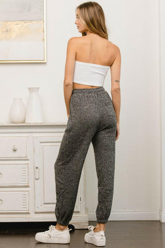 Washed Ribbed Drawstring Jogger-Pants-Krush Kandy, Women's Online Fashion Boutique Located in Phoenix, Arizona (Scottsdale Area)