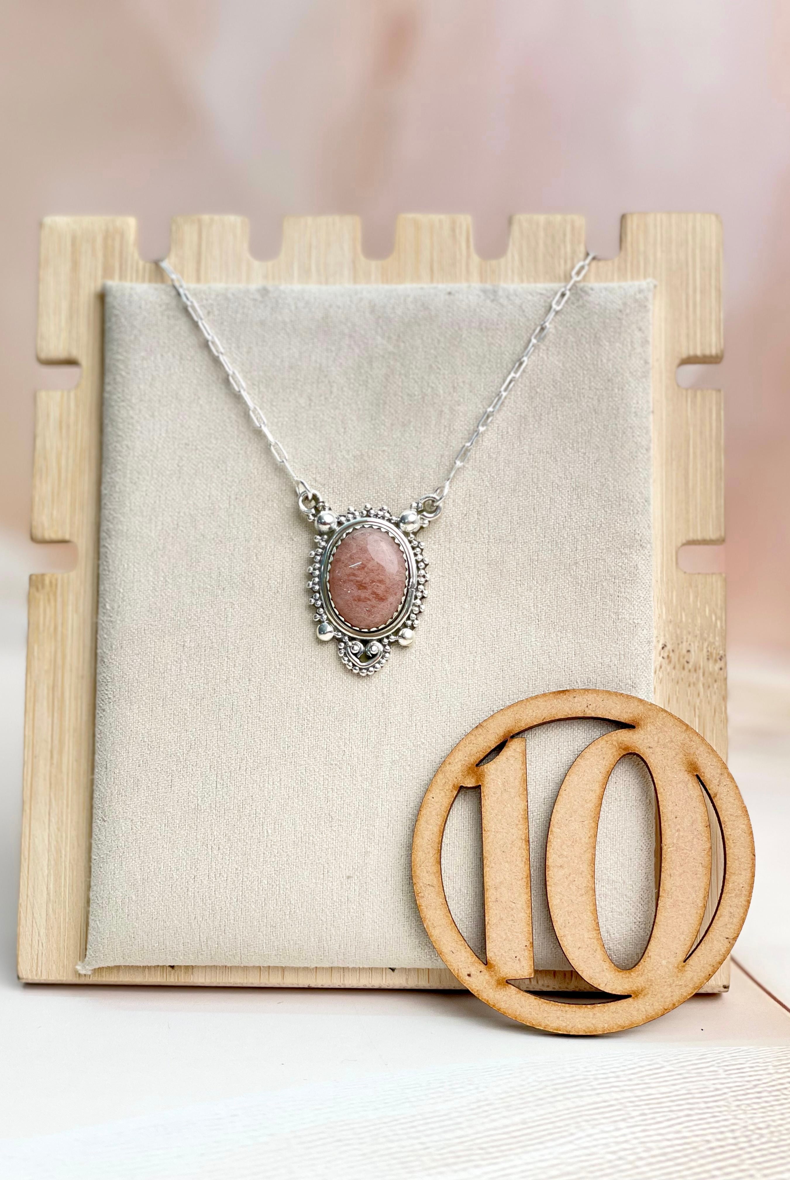 Sunstone Slab Necklace sno 32-Necklaces-Krush Kandy, Women's Online Fashion Boutique Located in Phoenix, Arizona (Scottsdale Area)