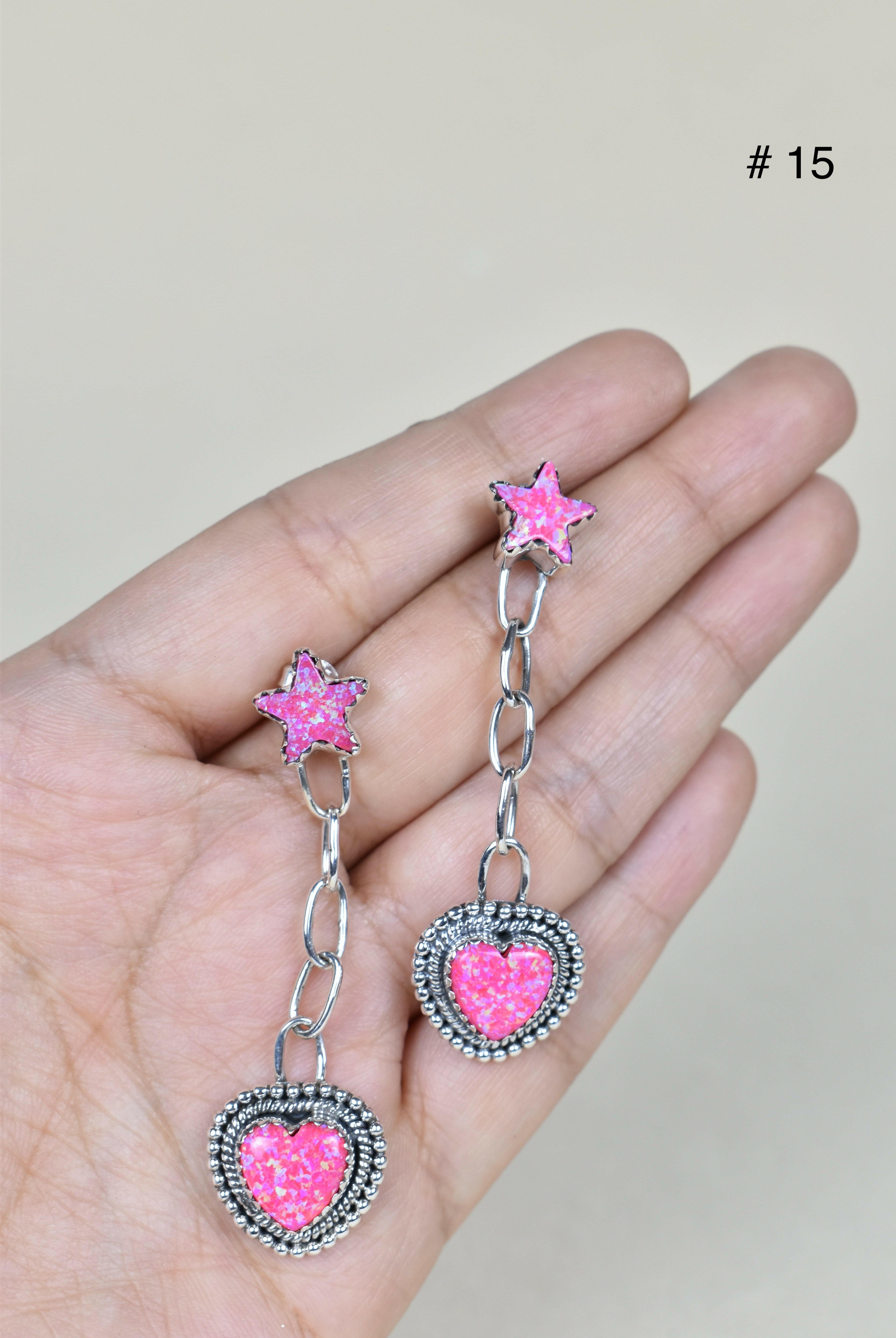 Gem Duet Chain Drop Earrings-Drop Earrings-Krush Kandy, Women's Online Fashion Boutique Located in Phoenix, Arizona (Scottsdale Area)
