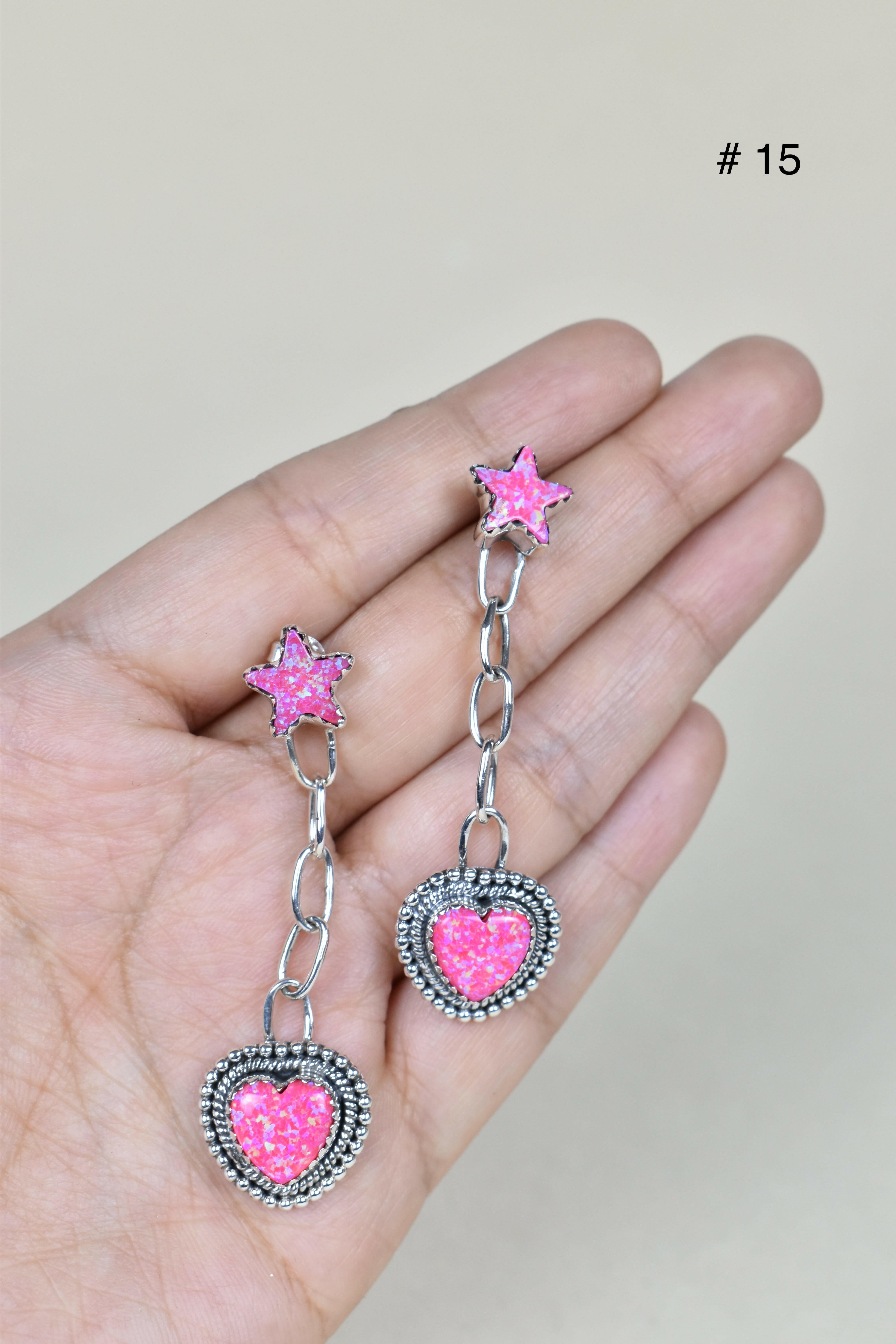 Gem Duet Chain Drop Earrings-Drop Earrings-Krush Kandy, Women's Online Fashion Boutique Located in Phoenix, Arizona (Scottsdale Area)