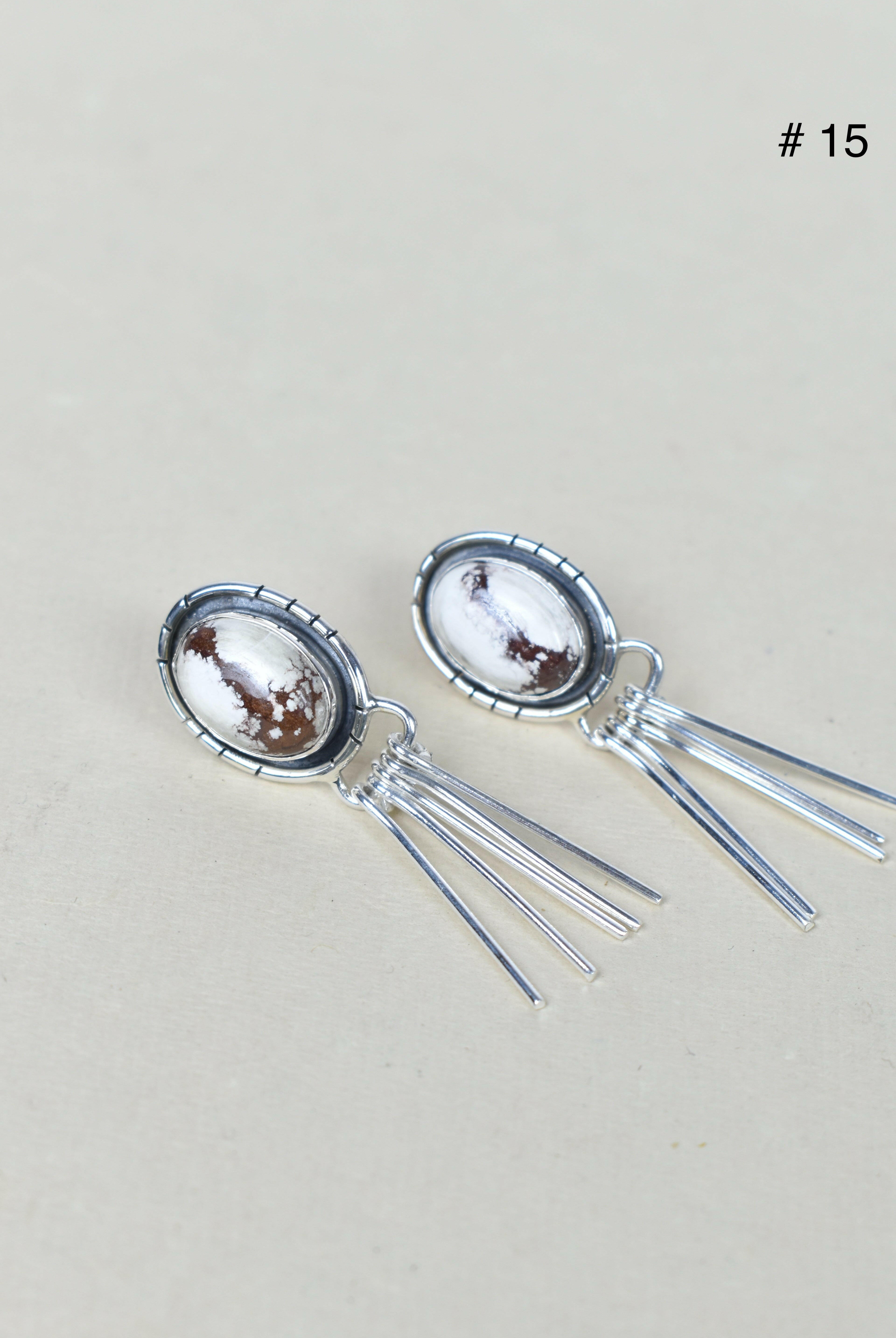 Solo Stone Sterling Cascade Earrings-Drop Earrings-Krush Kandy, Women's Online Fashion Boutique Located in Phoenix, Arizona (Scottsdale Area)