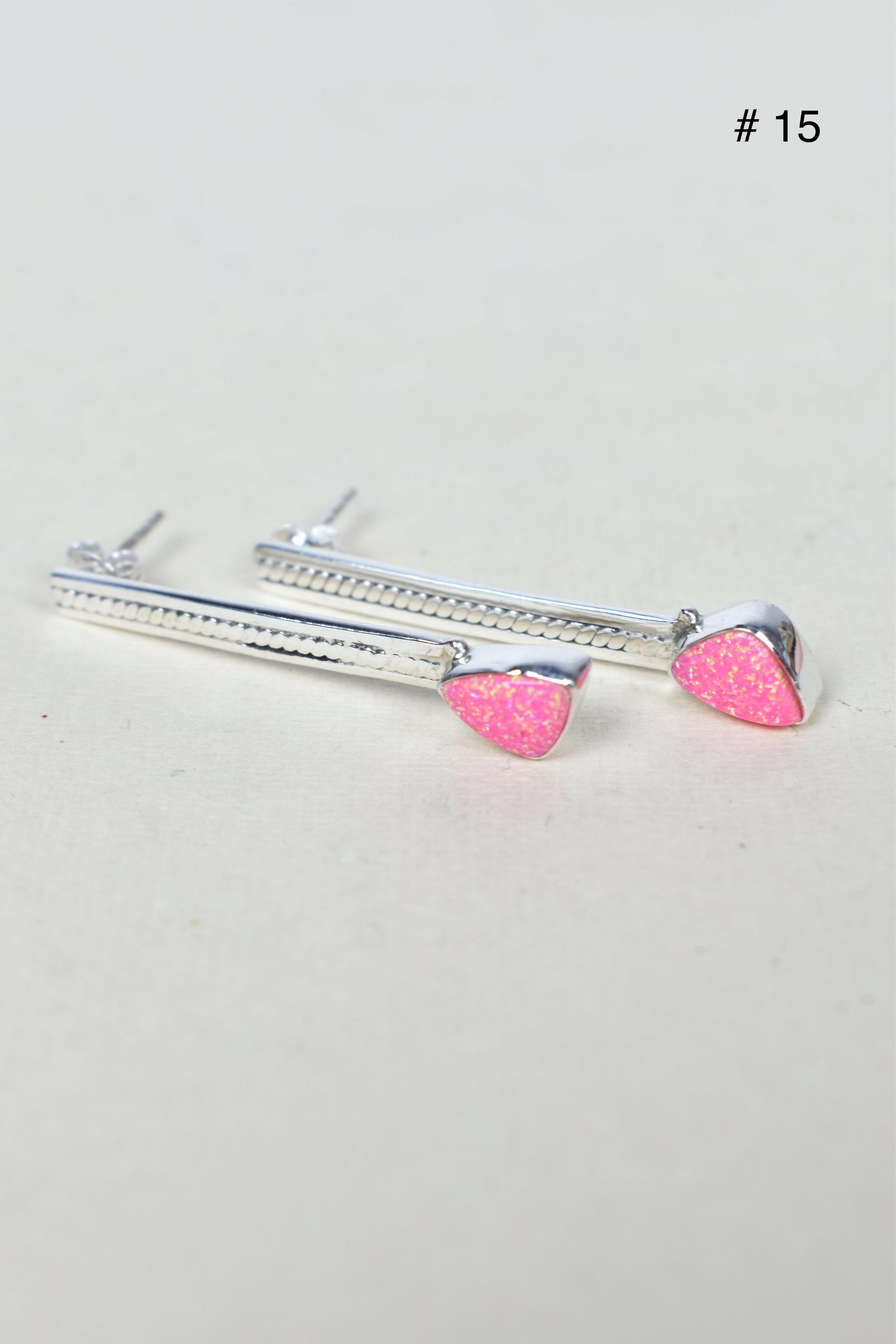 Silver Solitaire Bar Earrings-Drop Earrings-Krush Kandy, Women's Online Fashion Boutique Located in Phoenix, Arizona (Scottsdale Area)