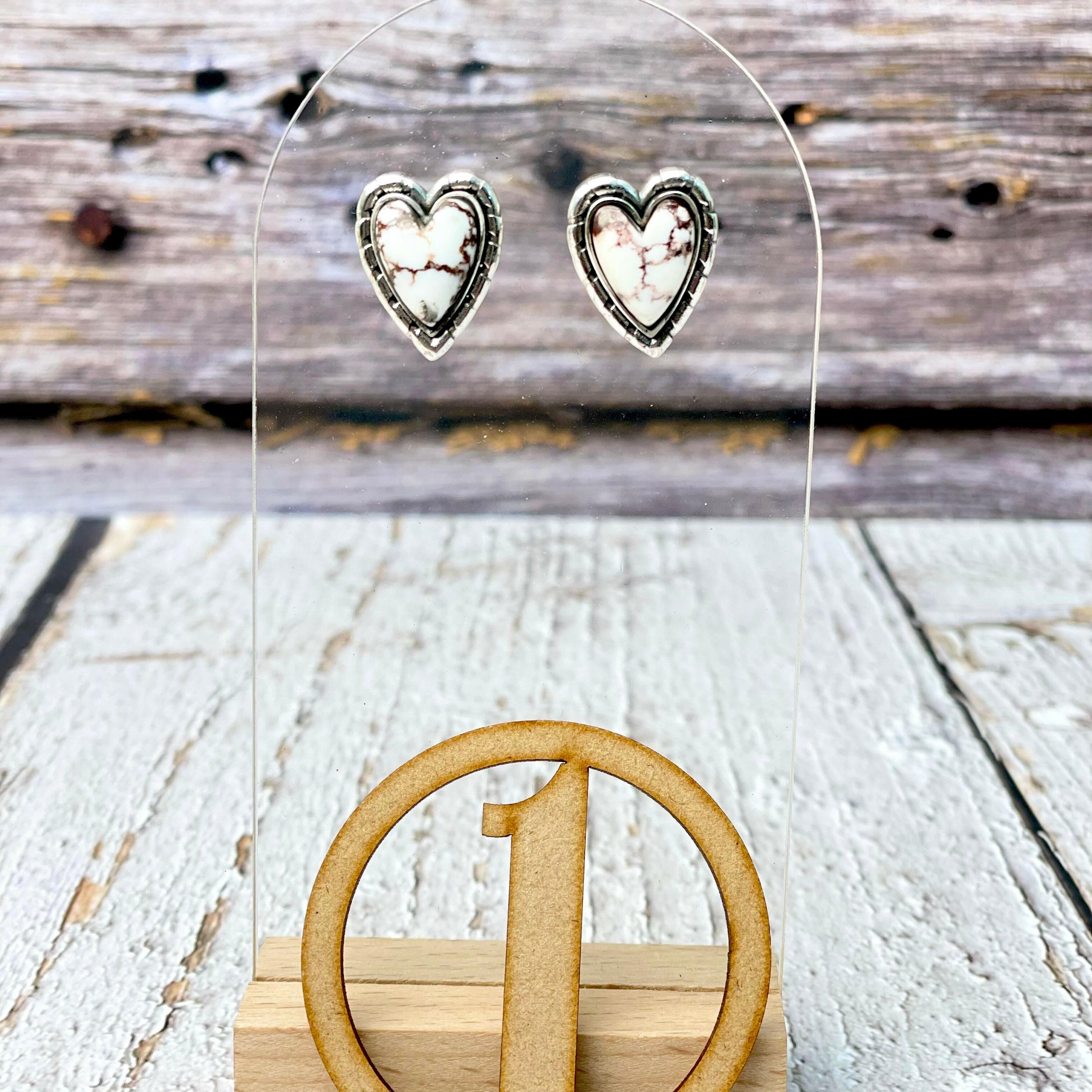 Love Is In The Air Heart Stud Earrings-Earrings-Krush Kandy, Women's Online Fashion Boutique Located in Phoenix, Arizona (Scottsdale Area)