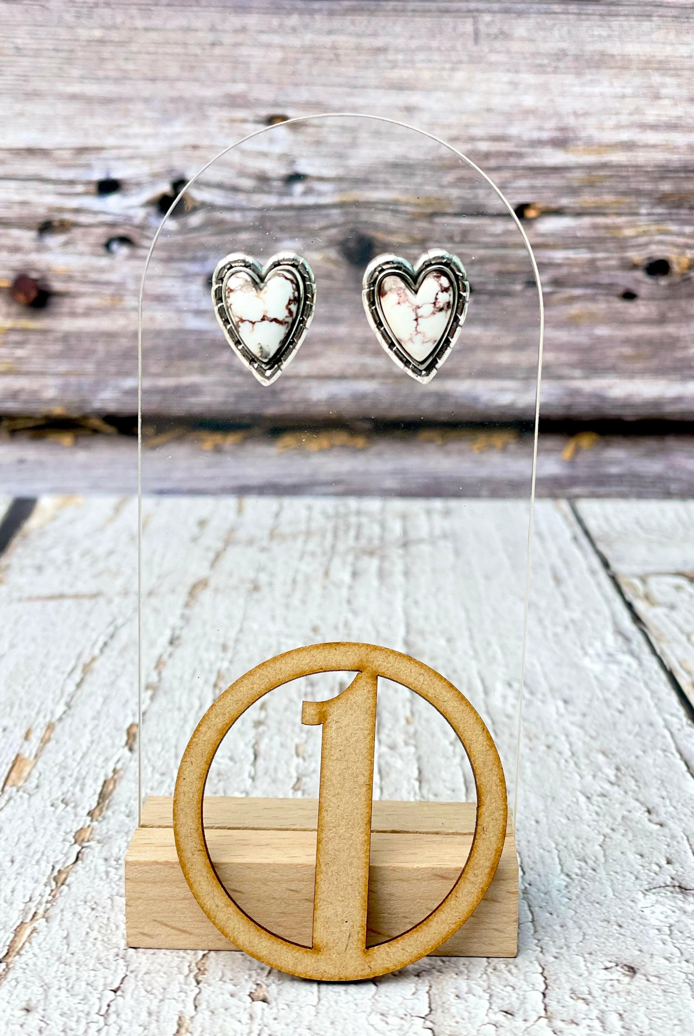 Love Is In The Air Heart Stud Earrings-Earrings-Krush Kandy, Women's Online Fashion Boutique Located in Phoenix, Arizona (Scottsdale Area)