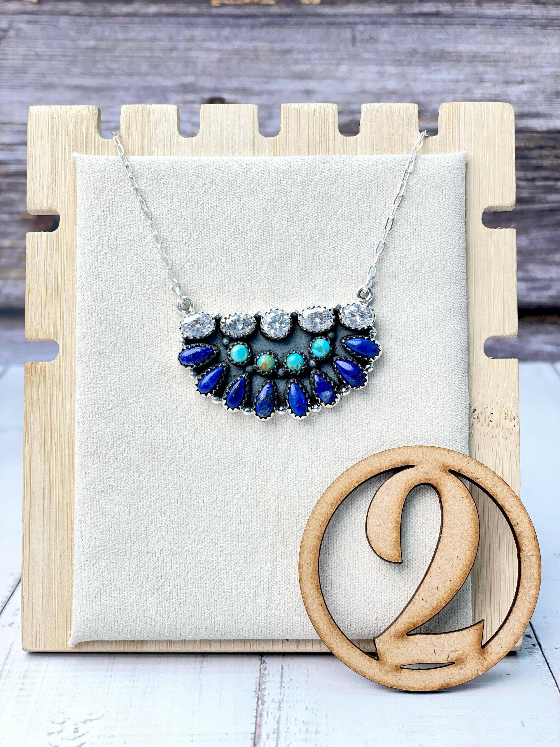 Mega Half Cluster Necklace-Necklaces-Krush Kandy, Women's Online Fashion Boutique Located in Phoenix, Arizona (Scottsdale Area)