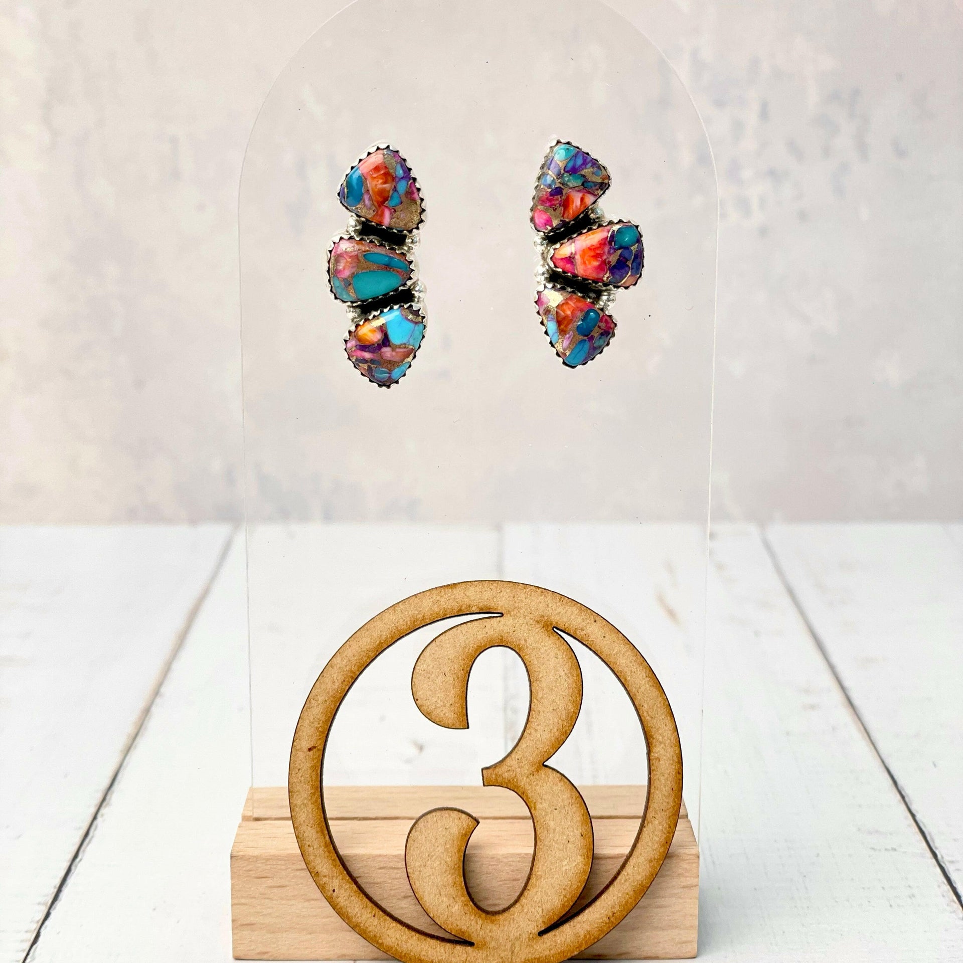 Half Of You Slab Earrings-Earrings-Krush Kandy, Women's Online Fashion Boutique Located in Phoenix, Arizona (Scottsdale Area)