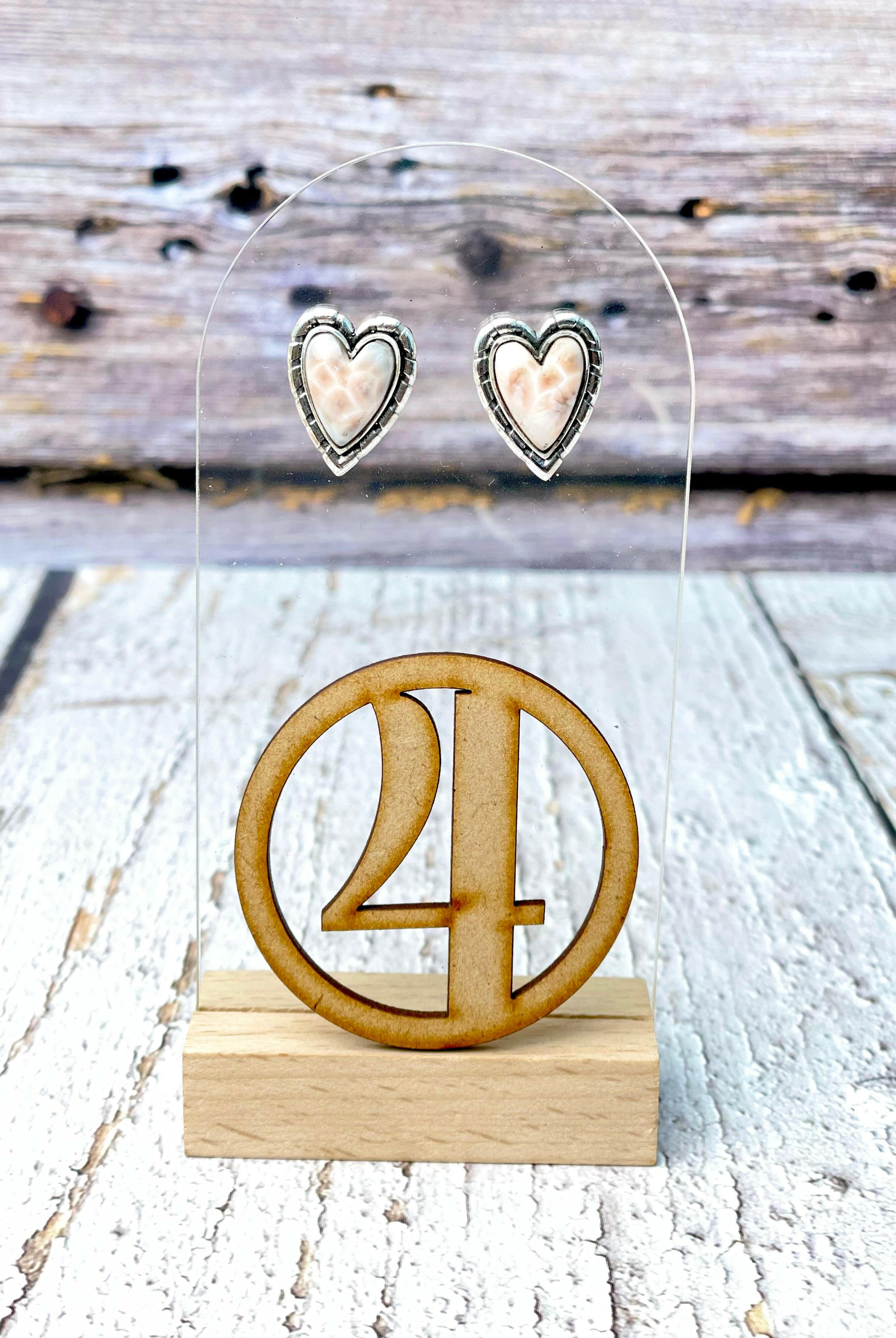 Love Is In The Air Heart Stud Earrings-Earrings-Krush Kandy, Women's Online Fashion Boutique Located in Phoenix, Arizona (Scottsdale Area)