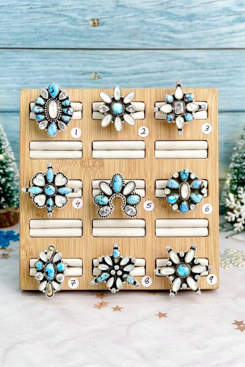 One Of A Kind Snowfall Ring Clusters-Rings-Krush Kandy, Women's Online Fashion Boutique Located in Phoenix, Arizona (Scottsdale Area)