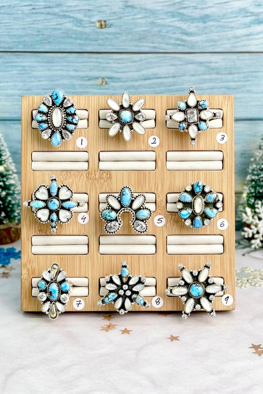 One Of A Kind Snowfall Ring Clusters-Rings-Krush Kandy, Women's Online Fashion Boutique Located in Phoenix, Arizona (Scottsdale Area)