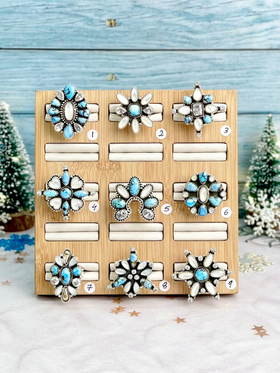 One Of A Kind Snowfall Ring Clusters-Rings-Krush Kandy, Women's Online Fashion Boutique Located in Phoenix, Arizona (Scottsdale Area)