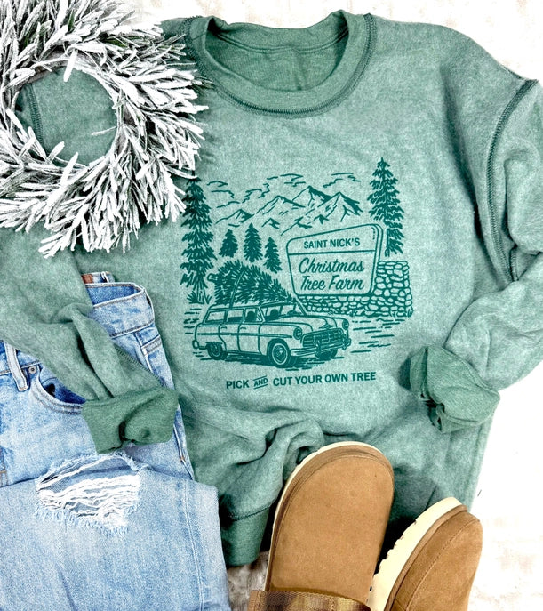 Inside Out Christmas Sweatshirts - NEW COLORS-Graphic Tees-Krush Kandy, Women's Online Fashion Boutique Located in Phoenix, Arizona (Scottsdale Area)