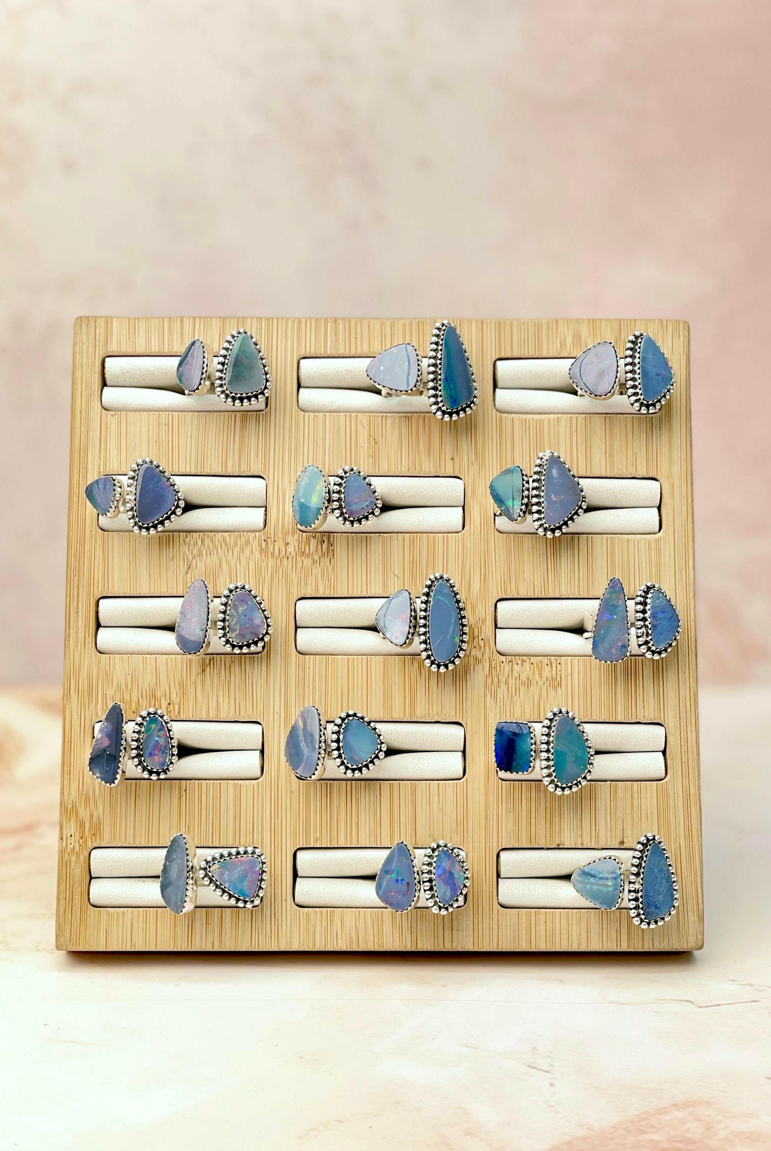 Australian Opal Floating Rings-Rings-Krush Kandy, Women's Online Fashion Boutique Located in Phoenix, Arizona (Scottsdale Area)