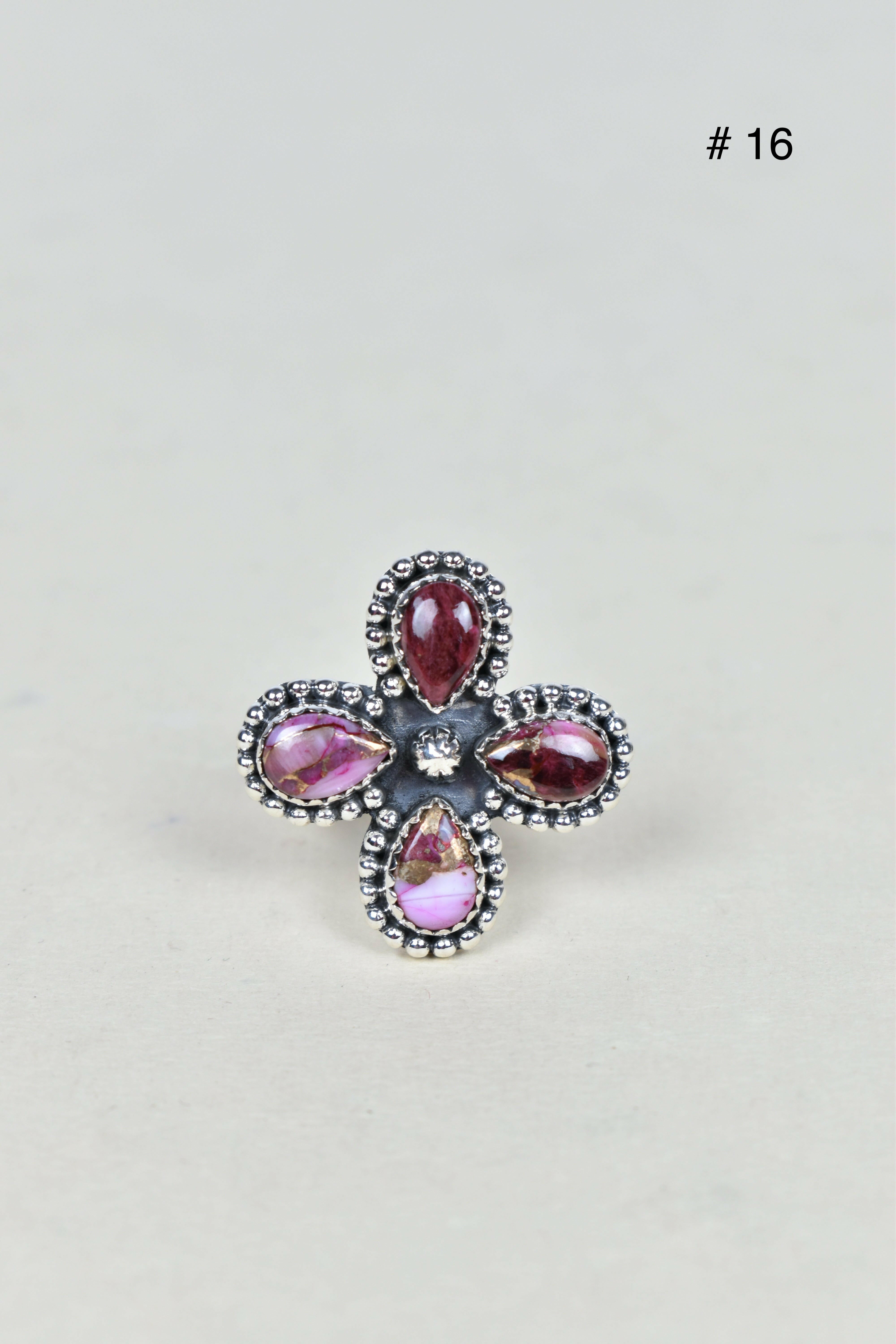 4 Leaf Cluster Ring-Cluster Rings-Krush Kandy, Women's Online Fashion Boutique Located in Phoenix, Arizona (Scottsdale Area)