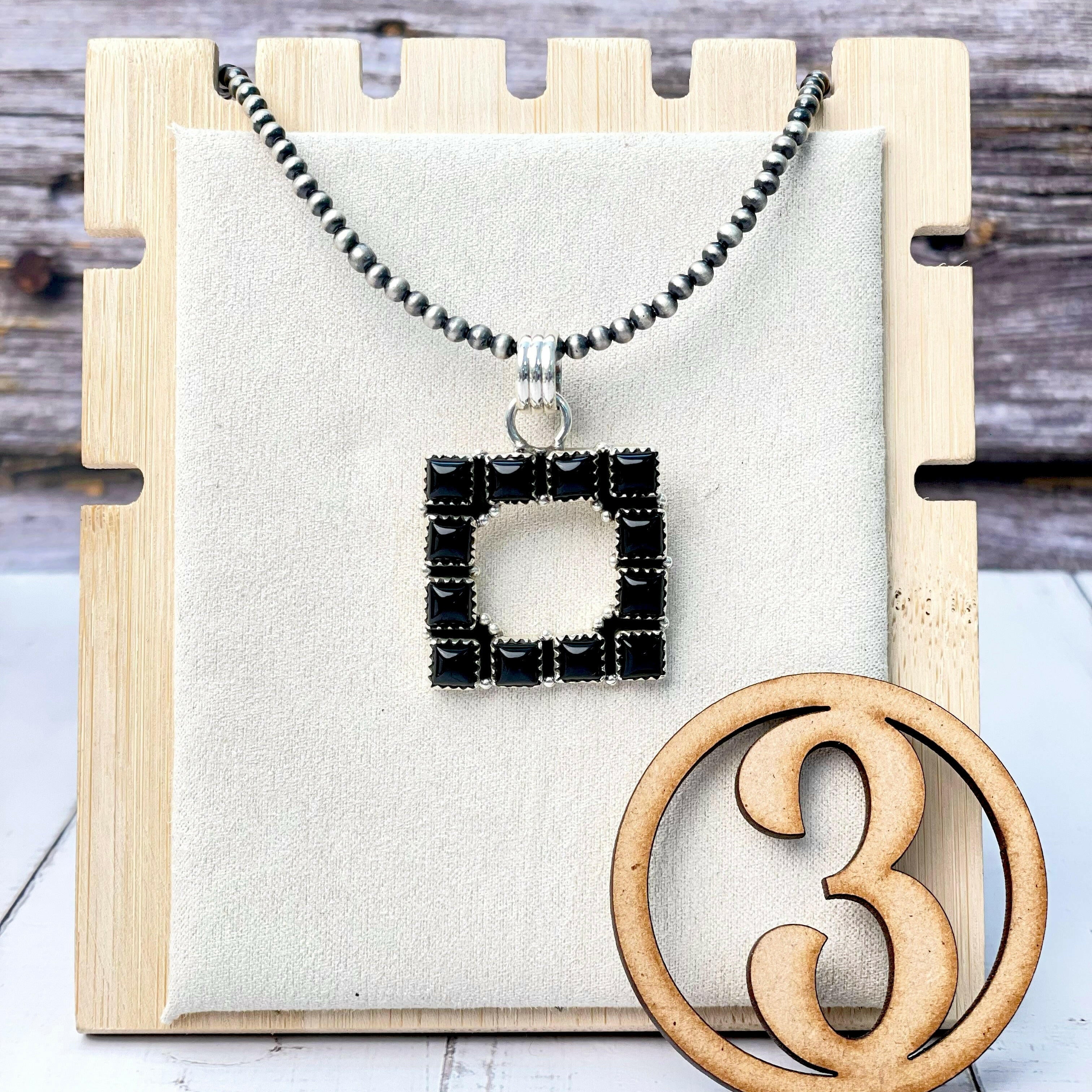 Square Dance Desert Pearl Stone Necklaces-Necklaces-Krush Kandy, Women's Online Fashion Boutique Located in Phoenix, Arizona (Scottsdale Area)
