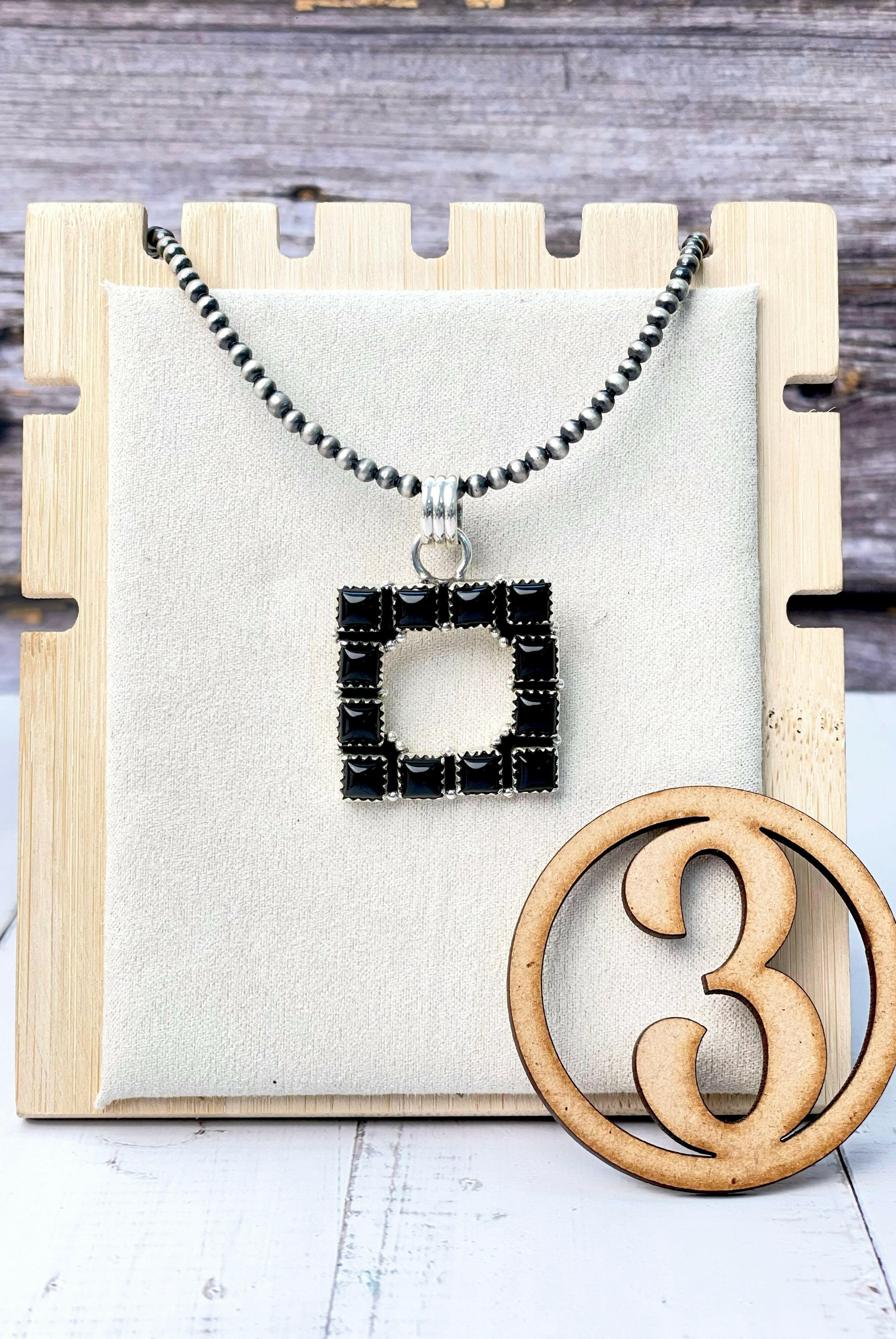 Square Dance Desert Pearl Stone Necklaces-Necklaces-Krush Kandy, Women's Online Fashion Boutique Located in Phoenix, Arizona (Scottsdale Area)