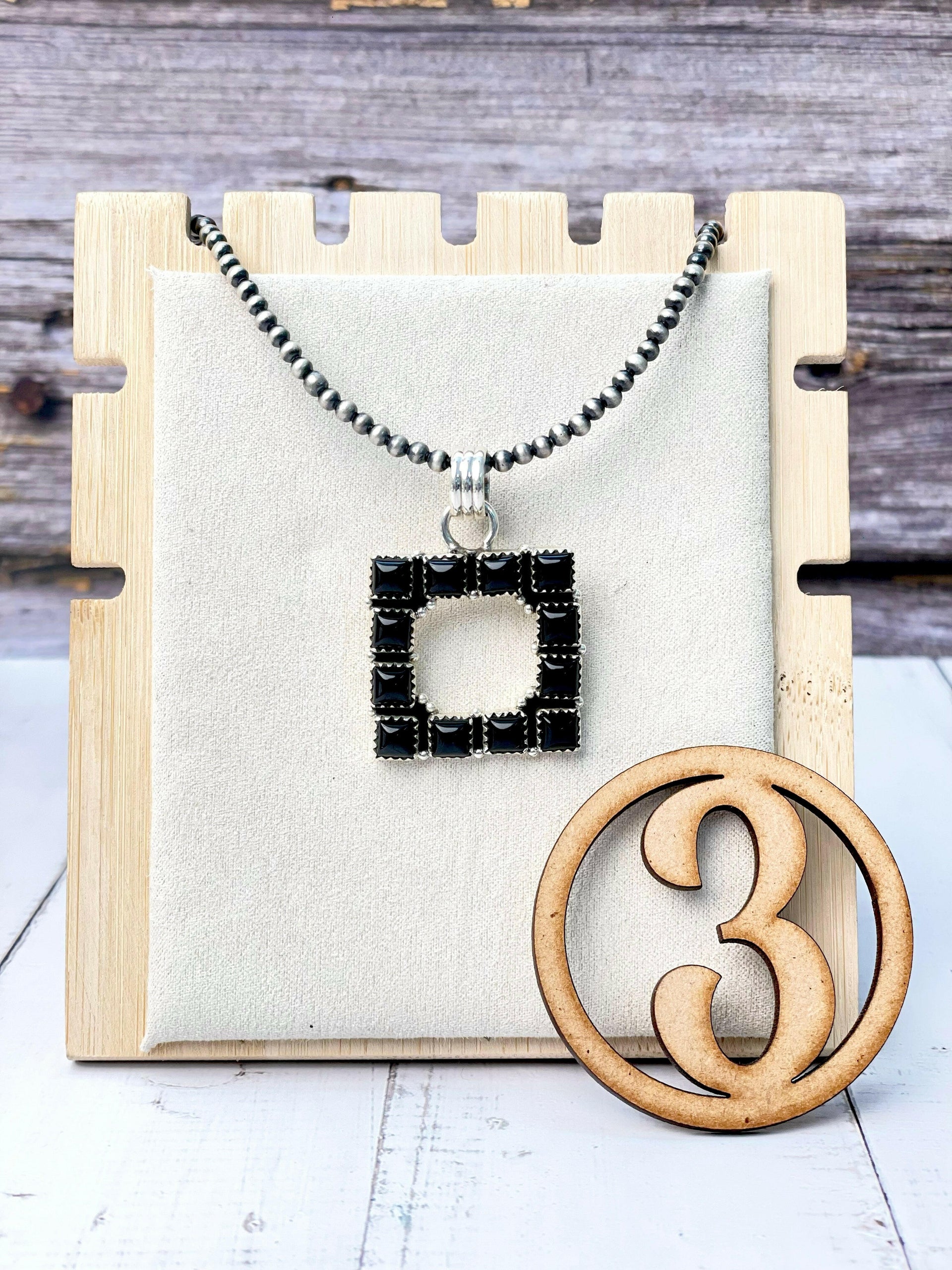 Square Dance Desert Pearl Stone Necklaces-Necklaces-Krush Kandy, Women's Online Fashion Boutique Located in Phoenix, Arizona (Scottsdale Area)